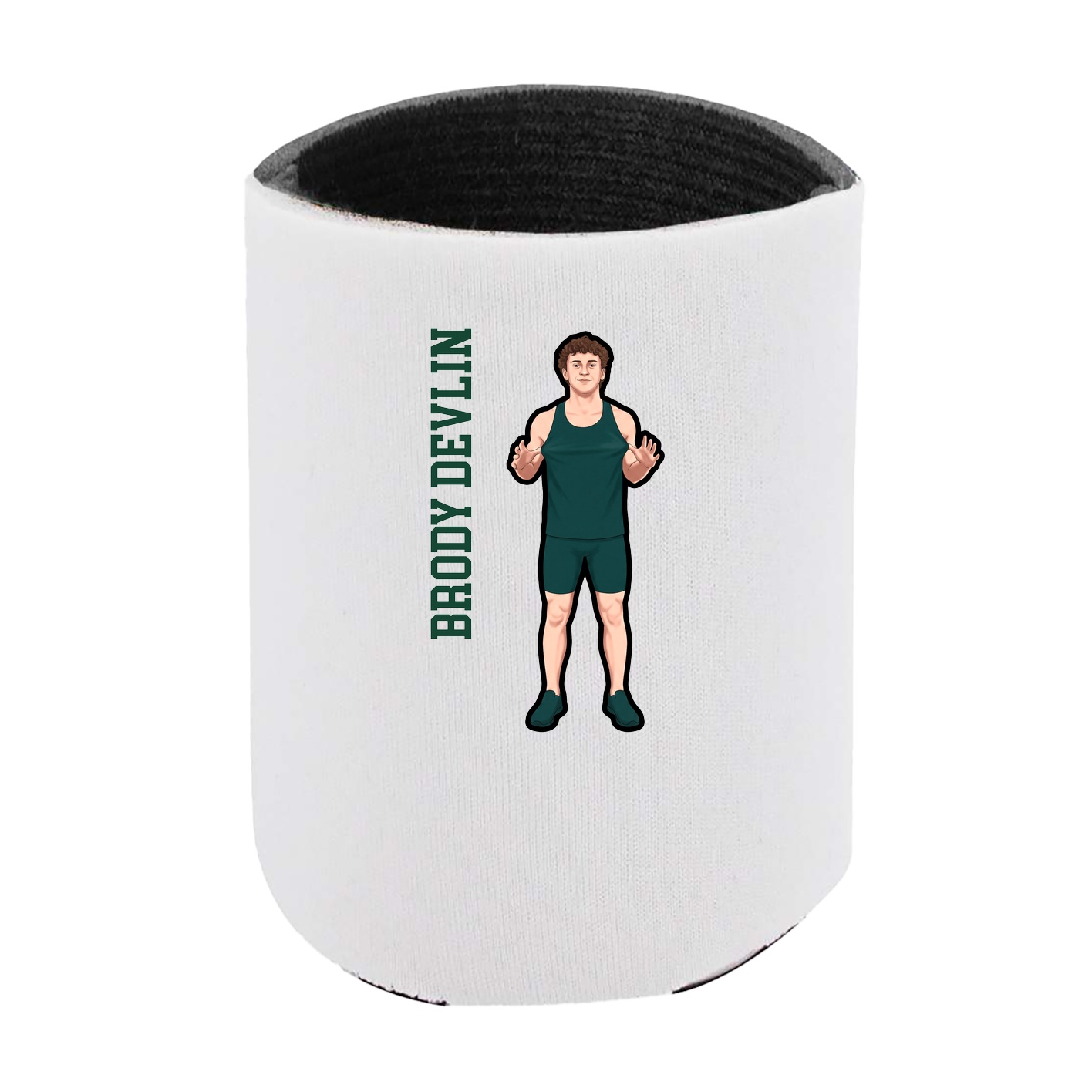 Can Holder — Name Vertical in White