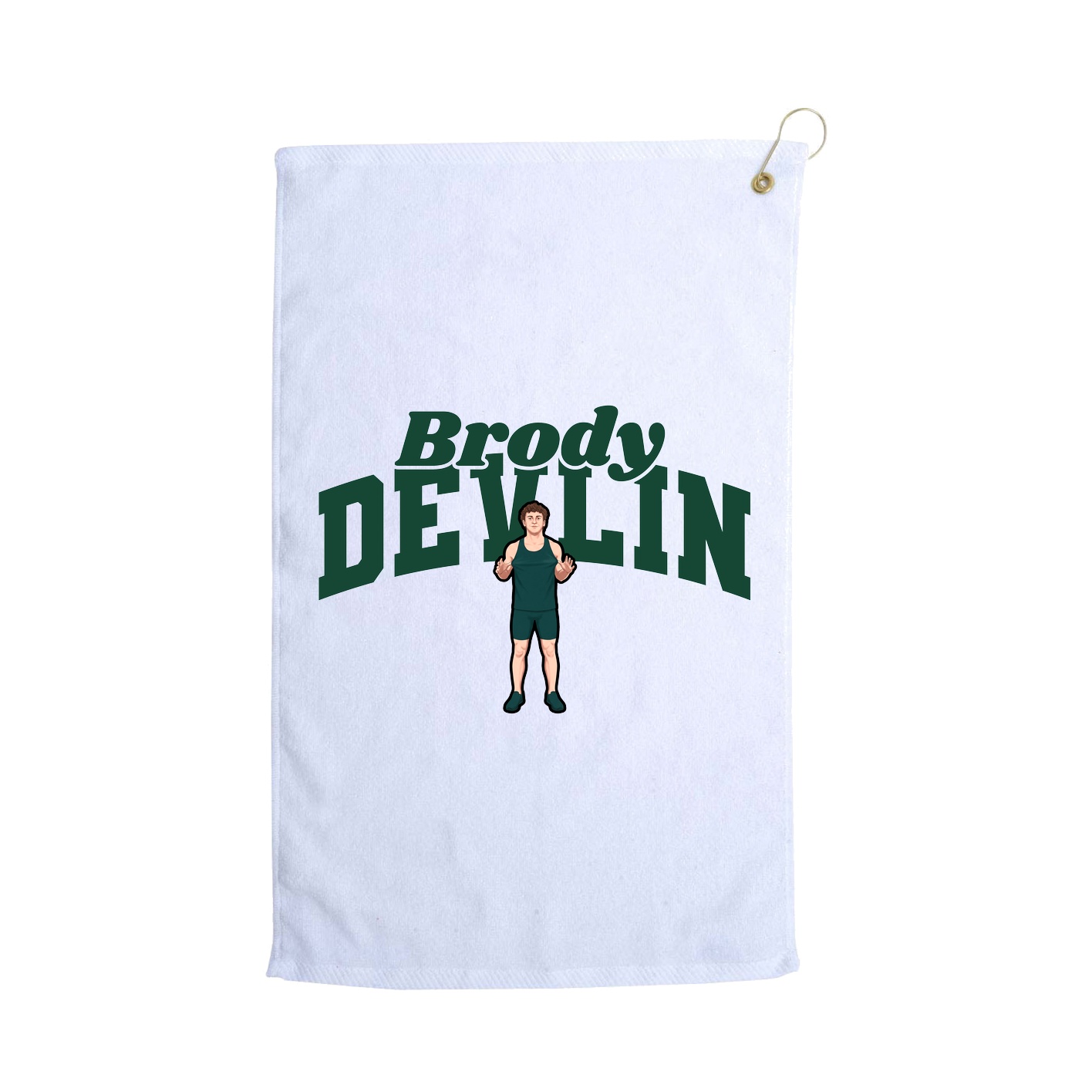 Golf Towel — Signature Arch in White