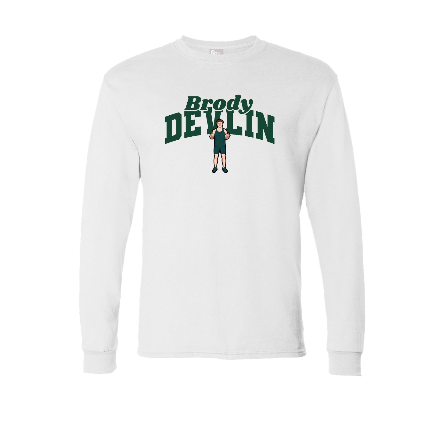 Long Sleeve Tee — Signature Arch in White