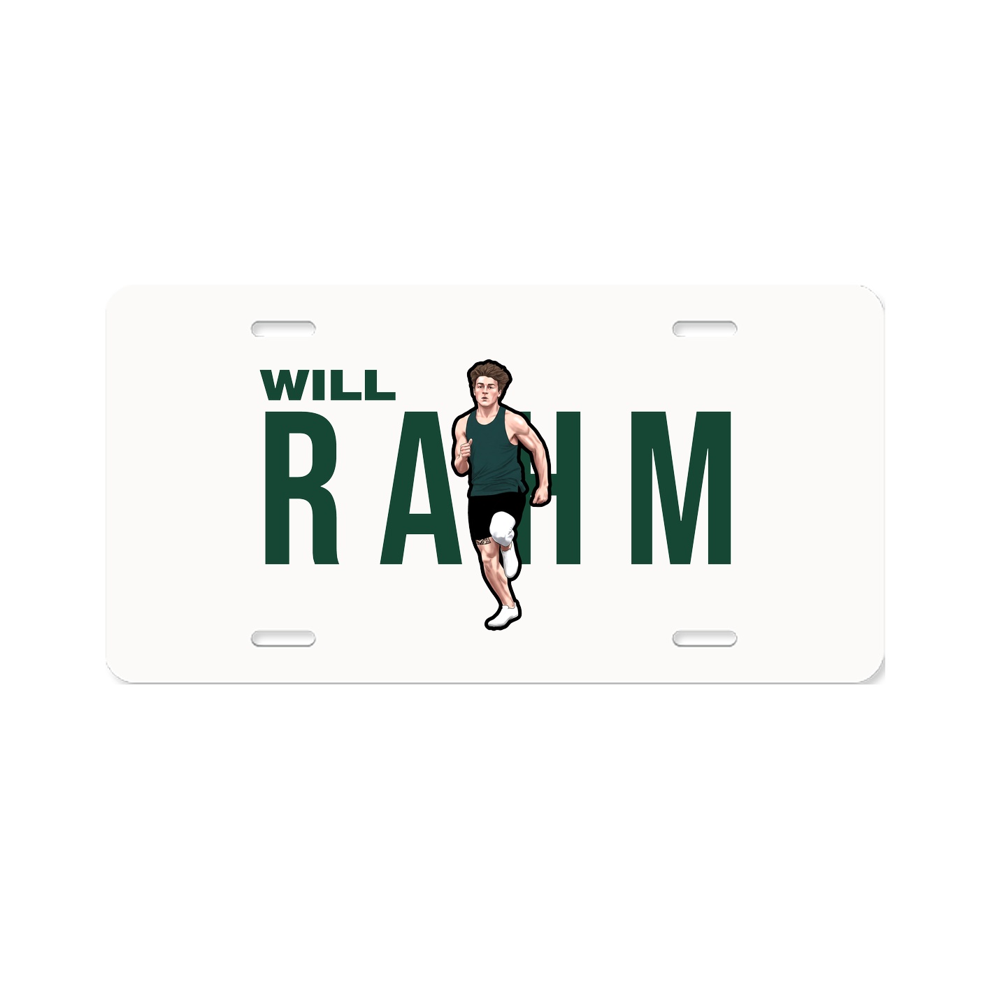 License Plate — Player Name in Classic