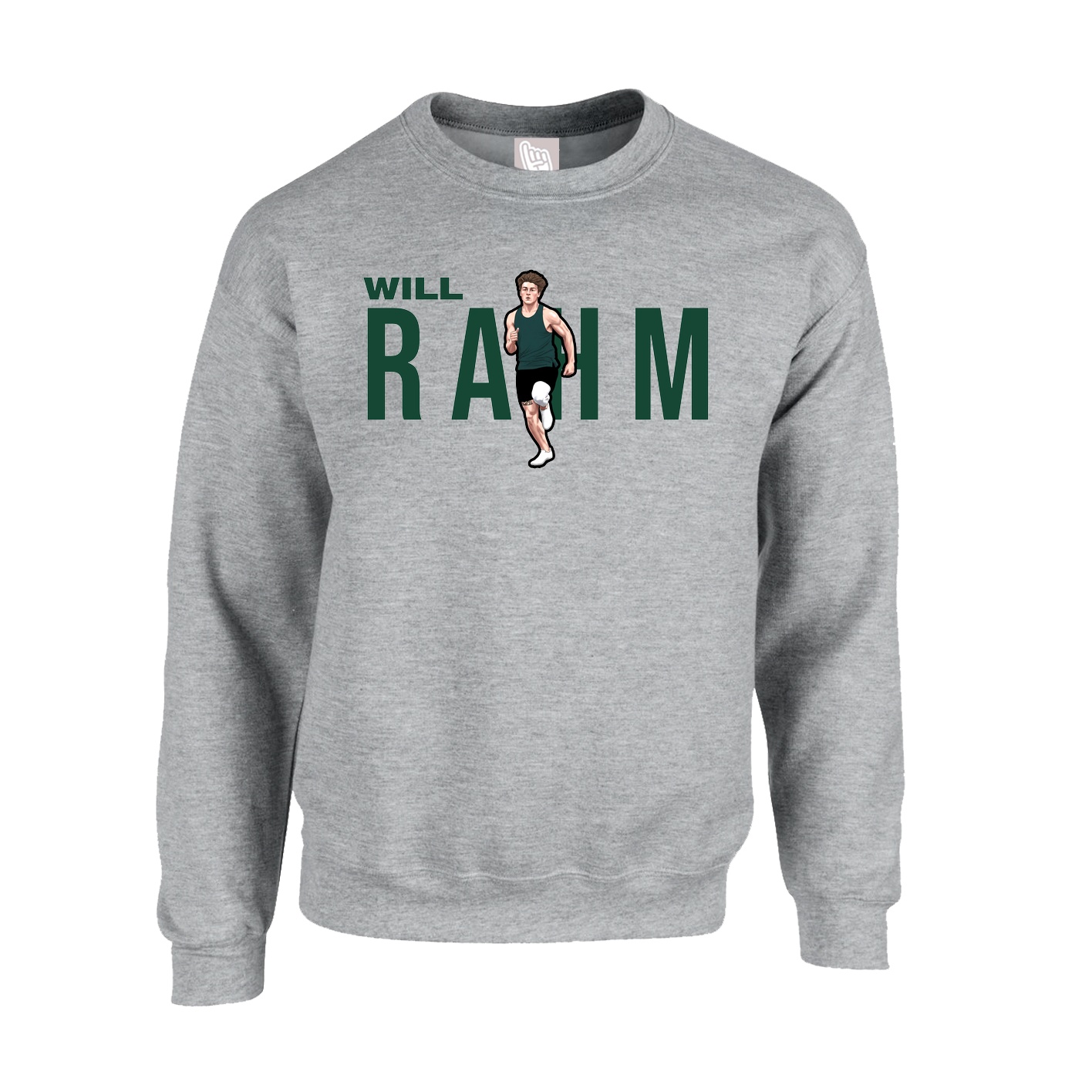 Fleece Crew — Player Name in Grey