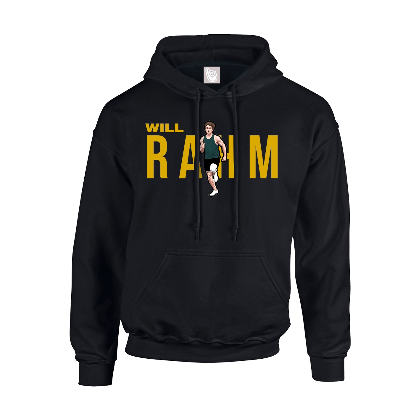 Youth Hoodie — Player Name in Black
