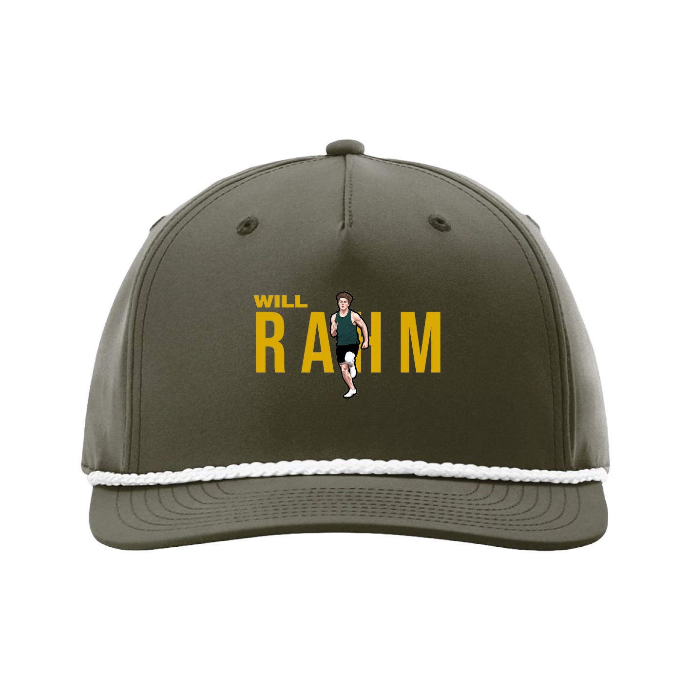 Five-Panel Classic Rope Cap — Player Name in Green