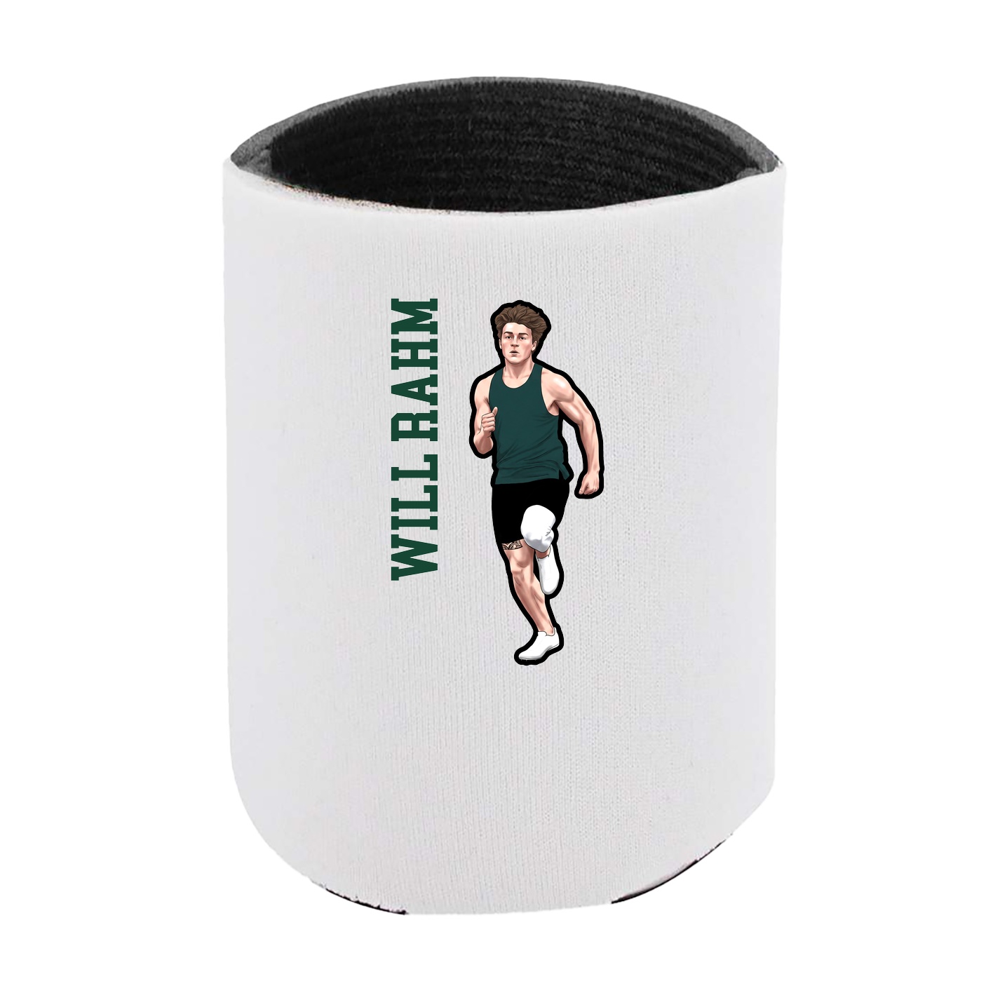 Can Holder — Name Vertical in White