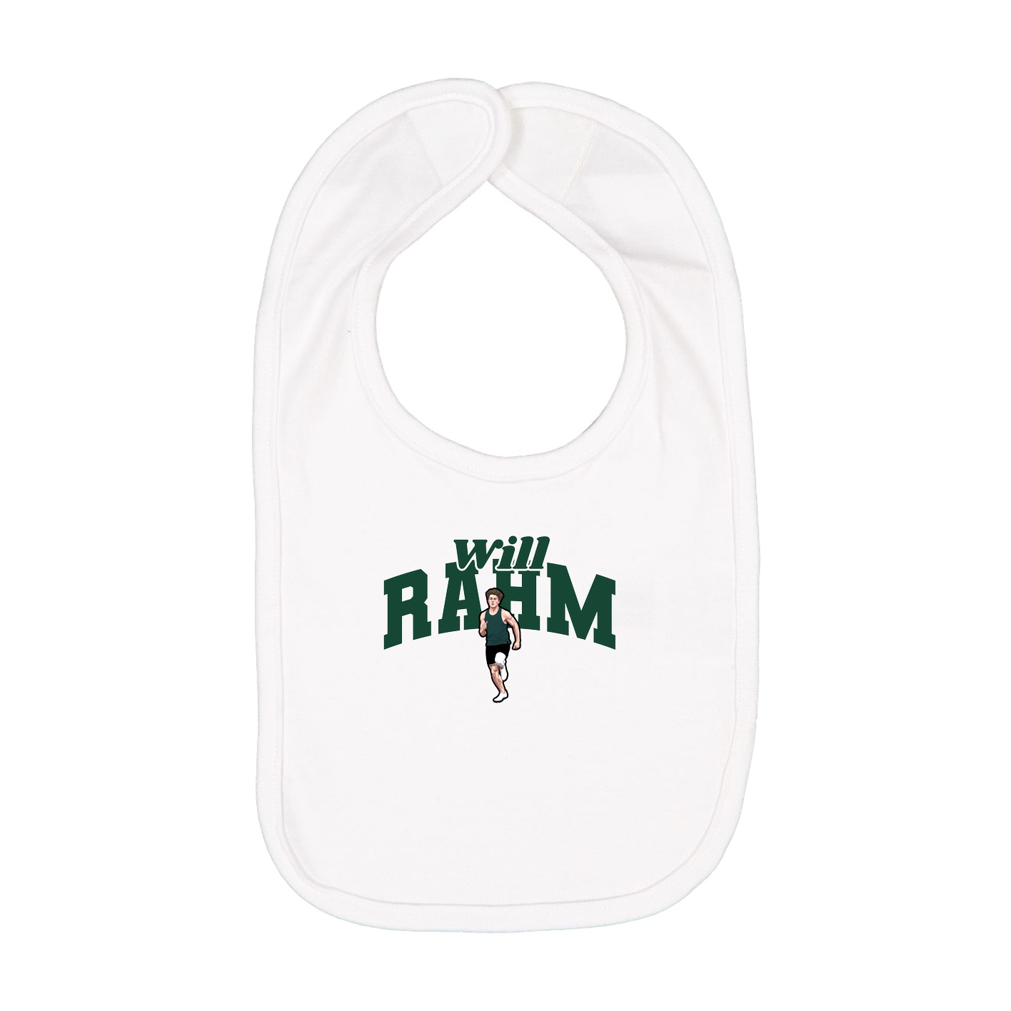 Infant Bib — Signature Arch in White