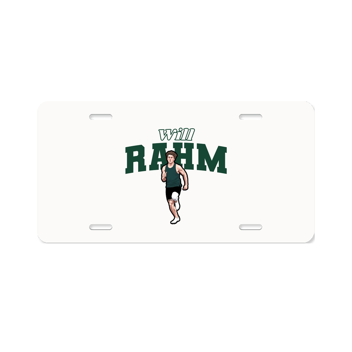 License Plate — Name Arch in Classic