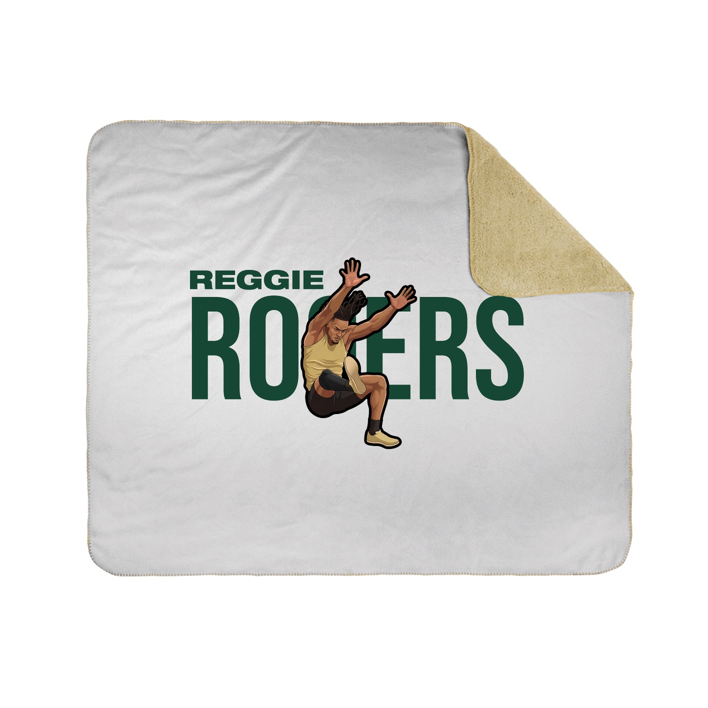 Throw Blanket — Player Name in White