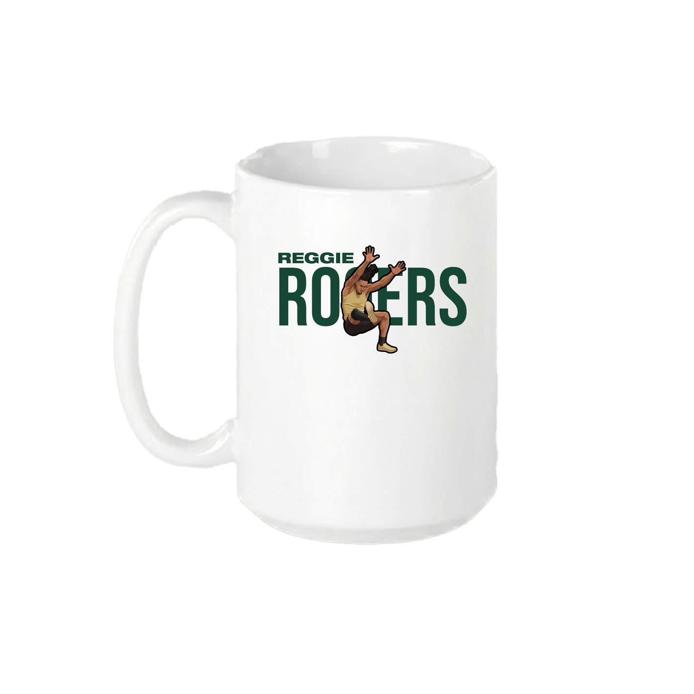 15oz Coffee Mug — Player Name in White