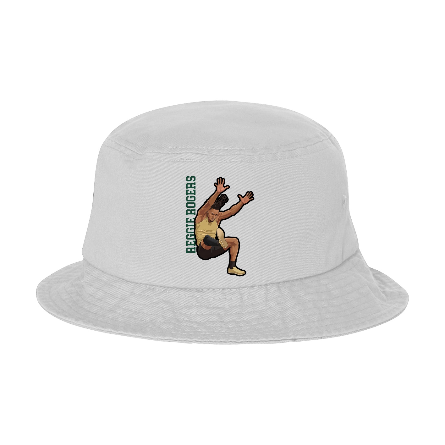 Bucket Cap — Name Vertical in White