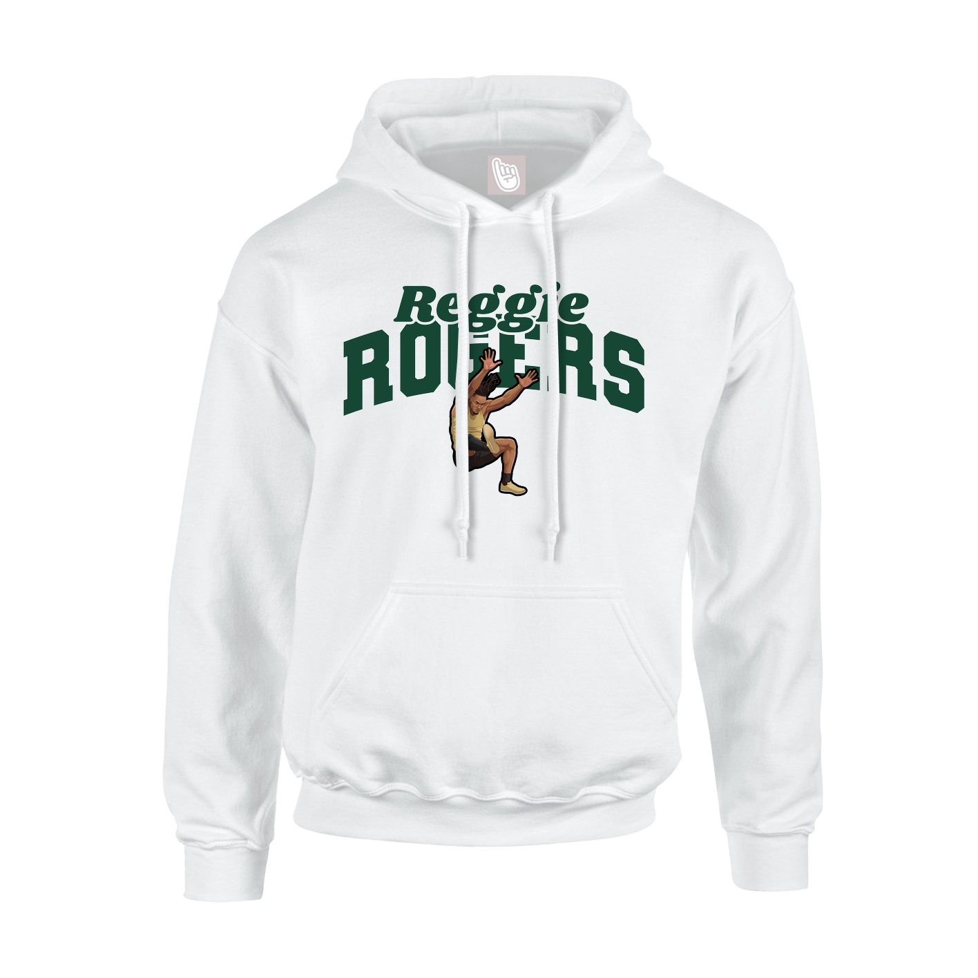 Youth Hoodie — Signature Arch in White