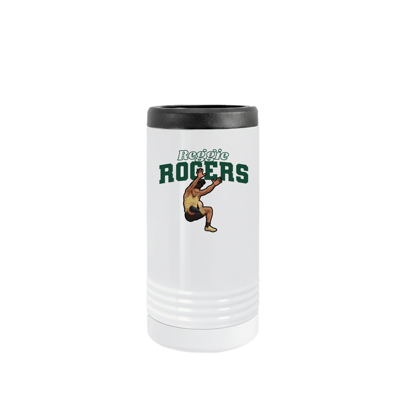Slim Beverage Holder — Name Arch in White