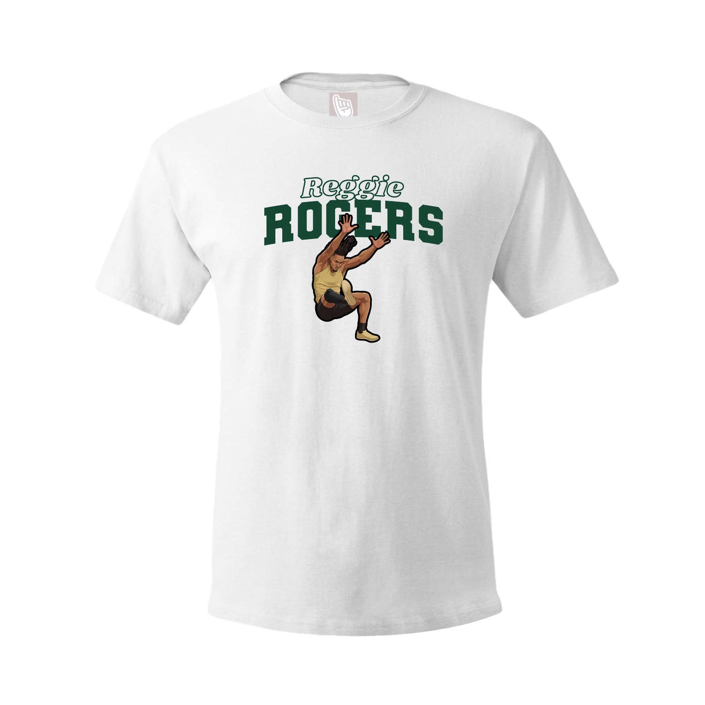 Youth Tee — Name Arch in White