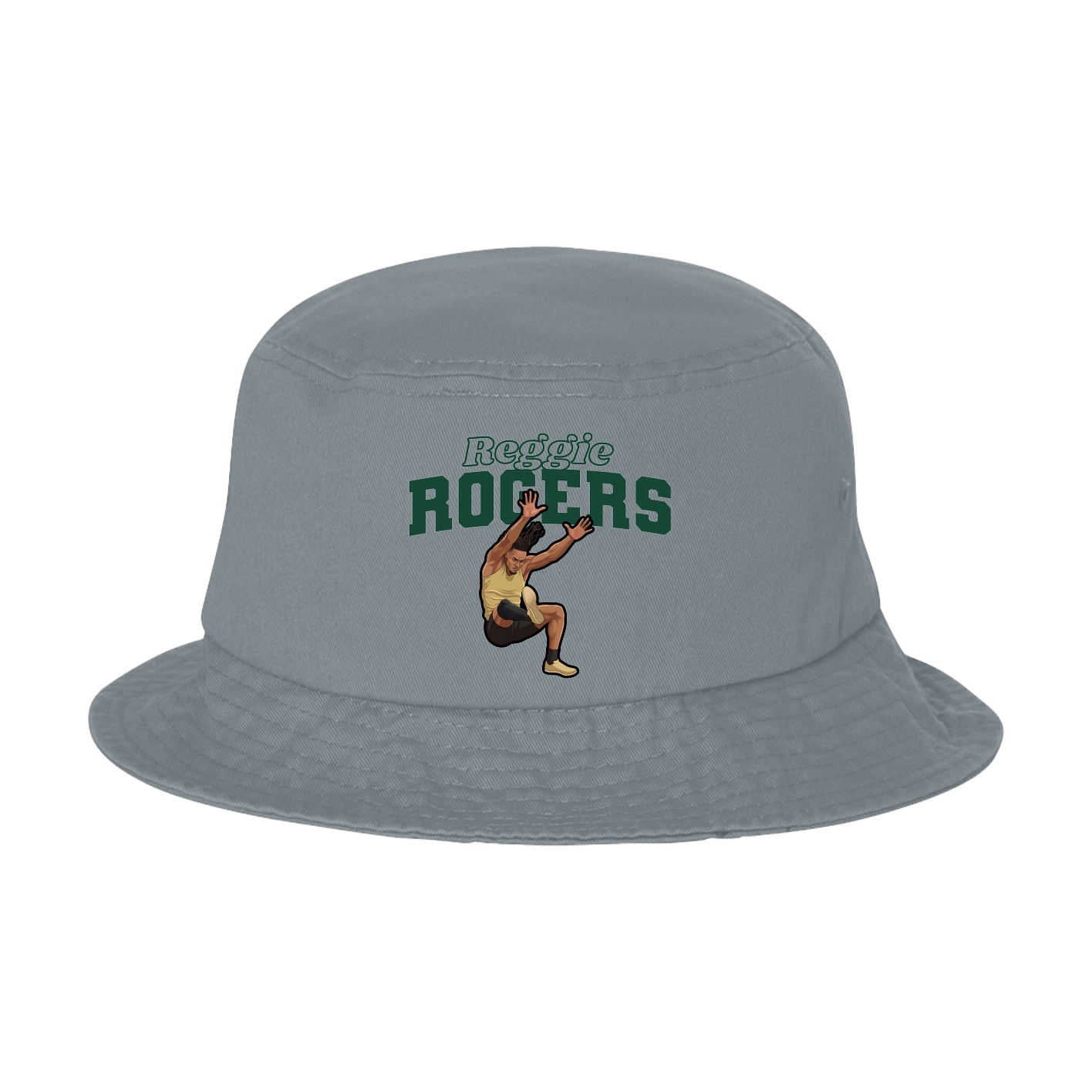 Bucket Cap — Name Arch in Grey