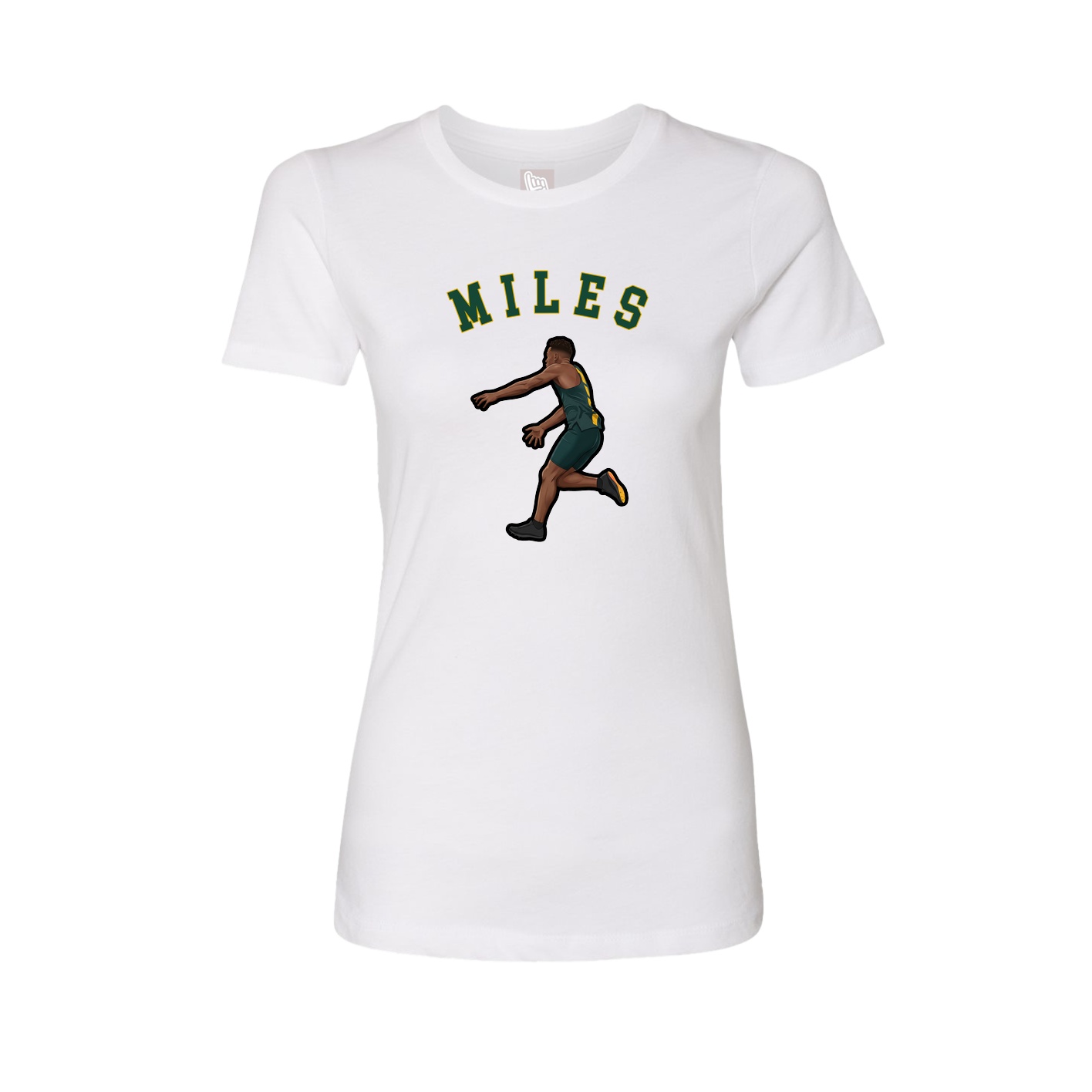 Fitted Women's Tee — Shirsey Arch in White
