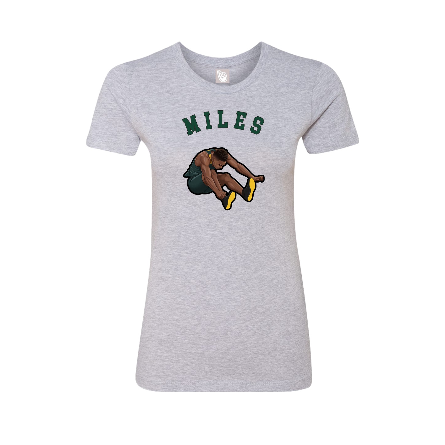 Fitted Women's Tee — Shirsey Arch in Grey