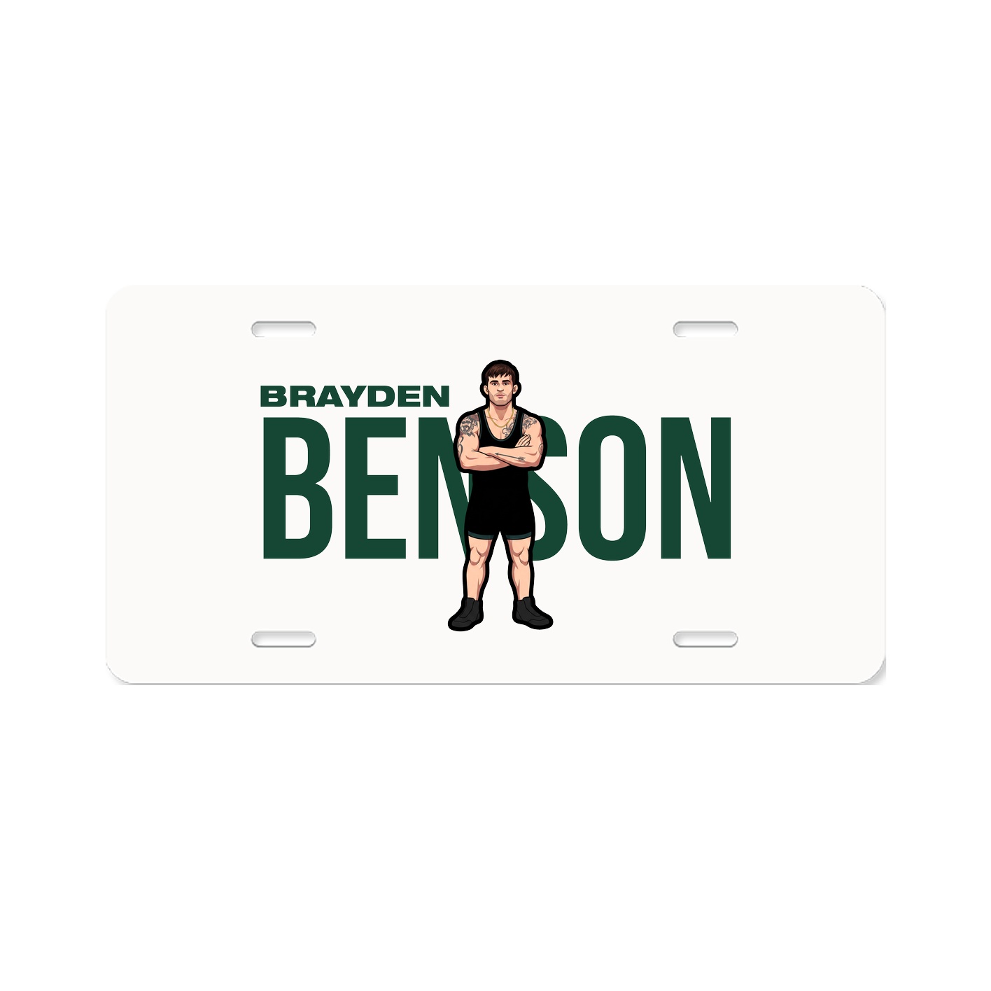 License Plate — Player Name in Classic