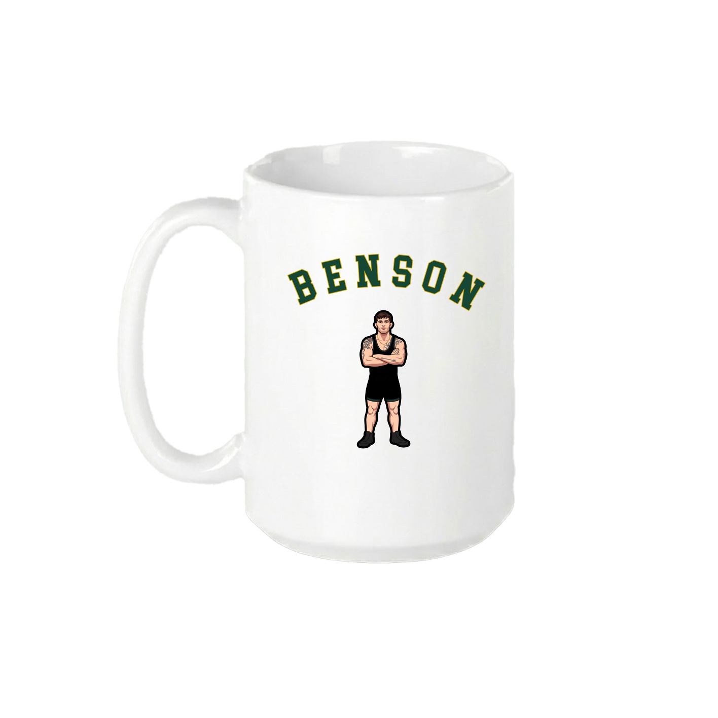 15oz Coffee Mug — Shirsey Arch in White
