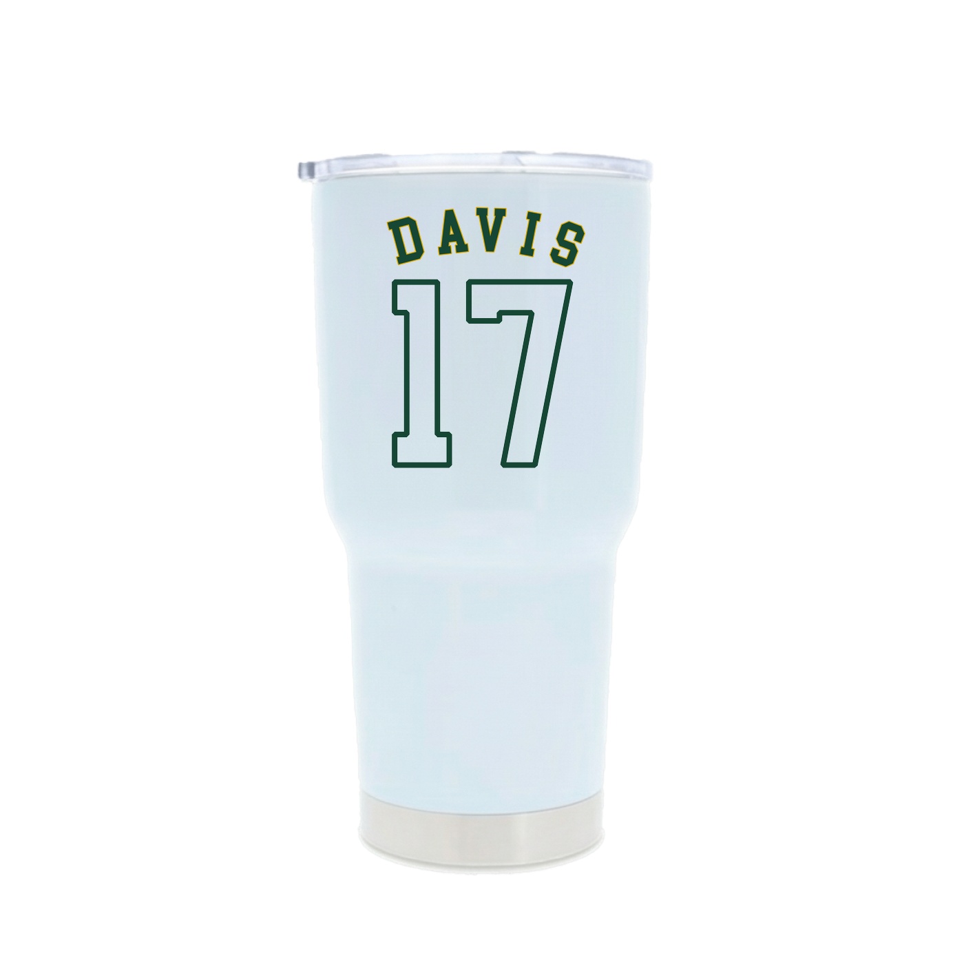 30oz Stainless Steel Tumbler — Shirsey Arch in White