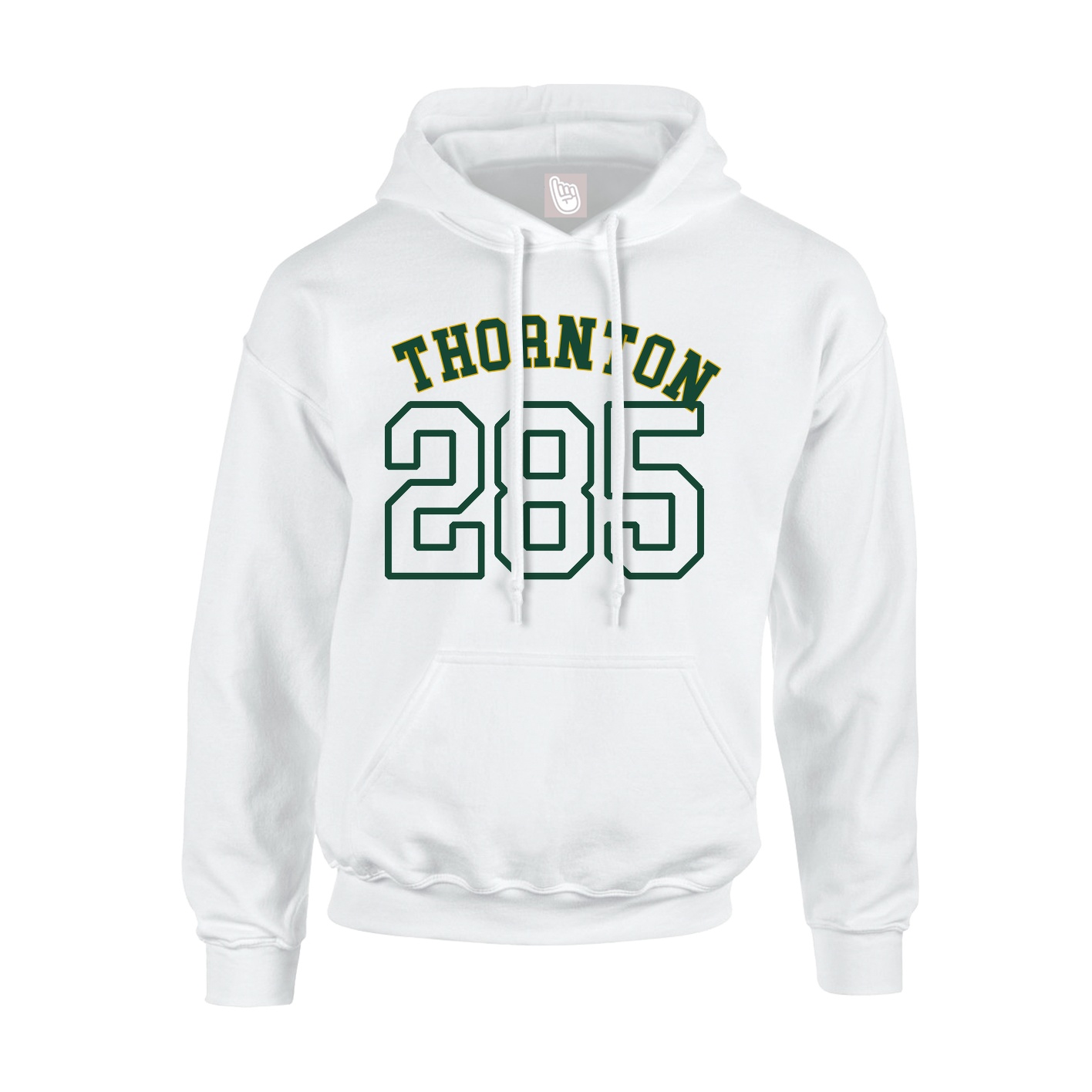 Hoodie — Shirsey Arch in White