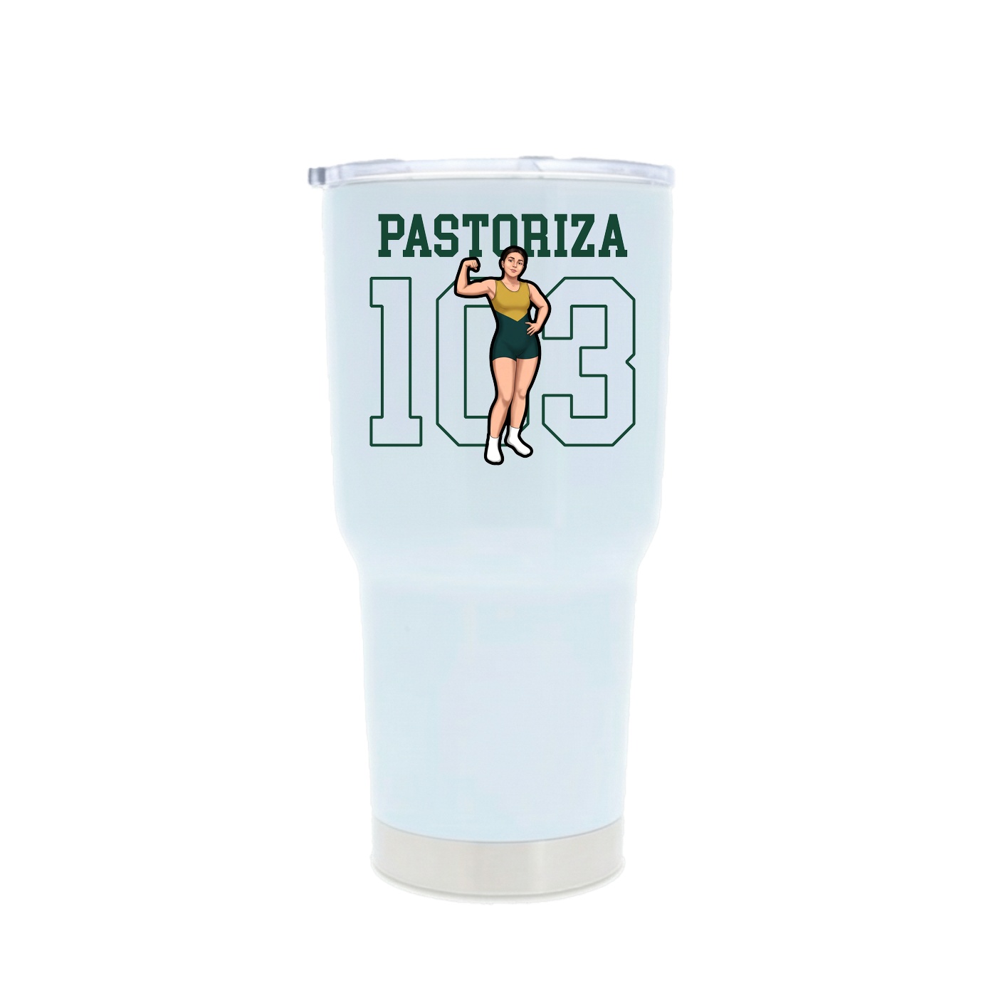30oz Stainless Steel Tumbler — Shirsey in White