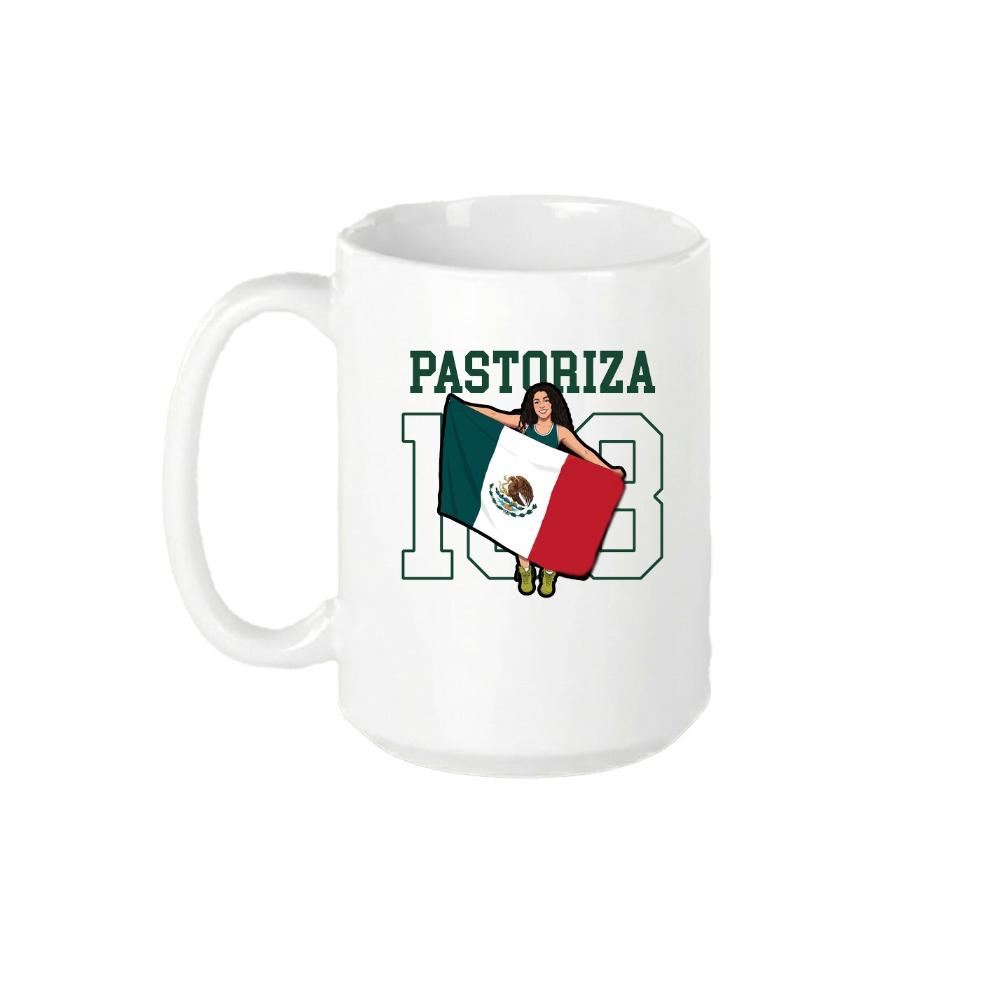 15oz Coffee Mug — Shirsey in White