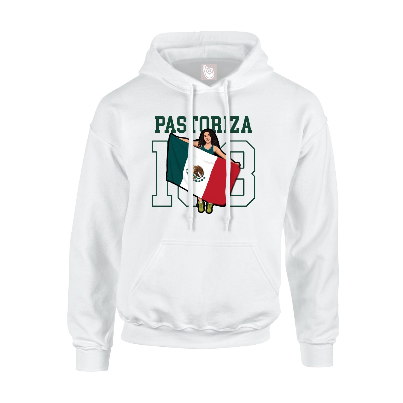 Hoodie — Shirsey in White