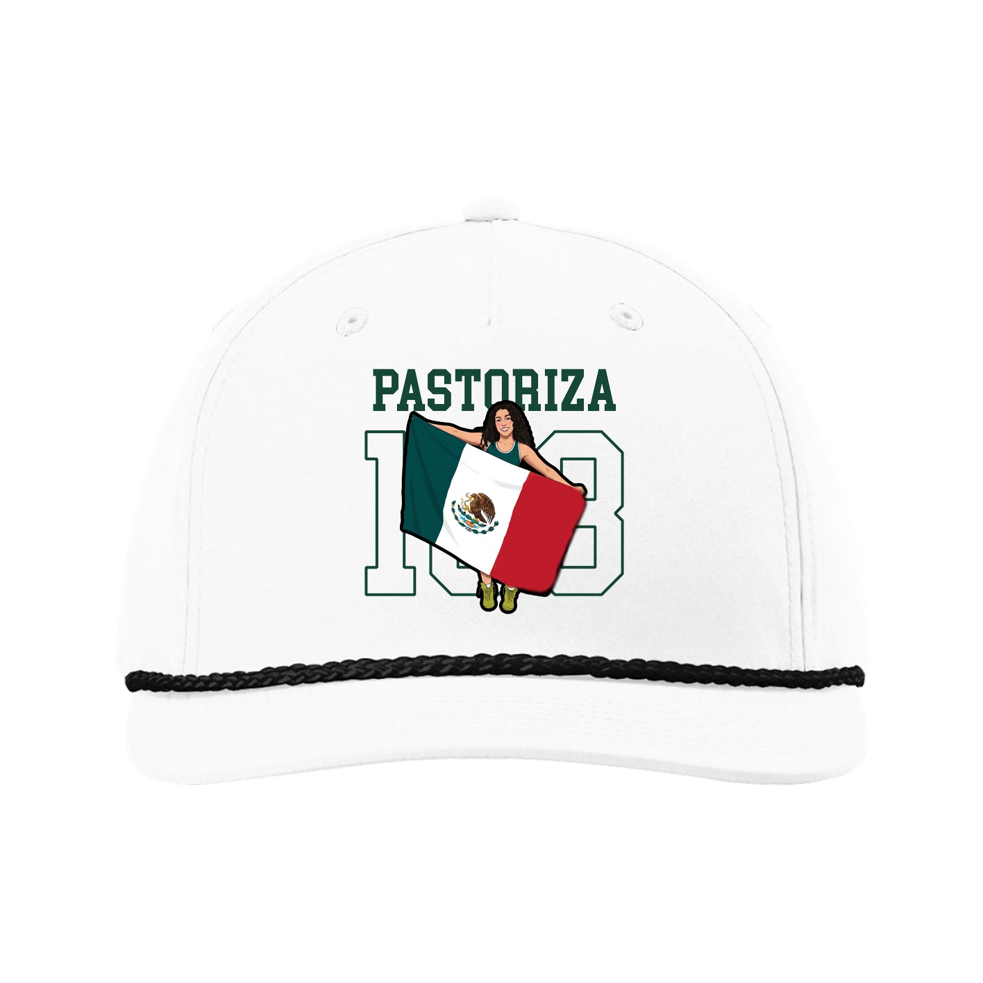 Five-Panel Classic Rope Cap — Shirsey in White