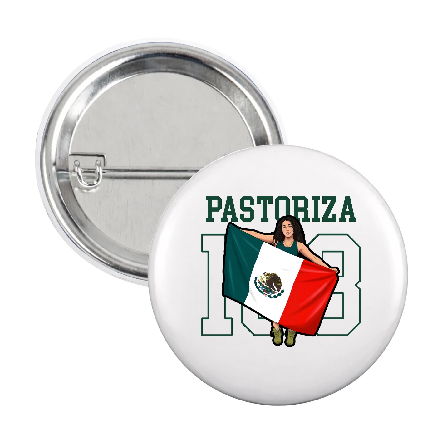 Game Day Button — Shirsey in White
