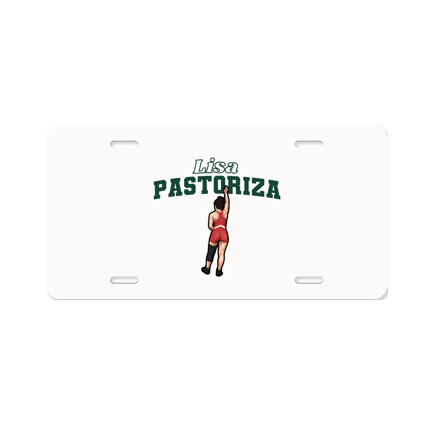 License Plate — Name Arch in Classic