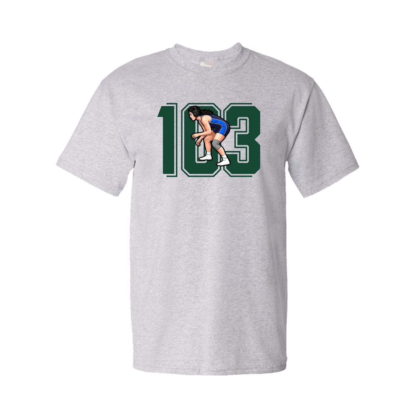 Youth Tee — Number in Grey