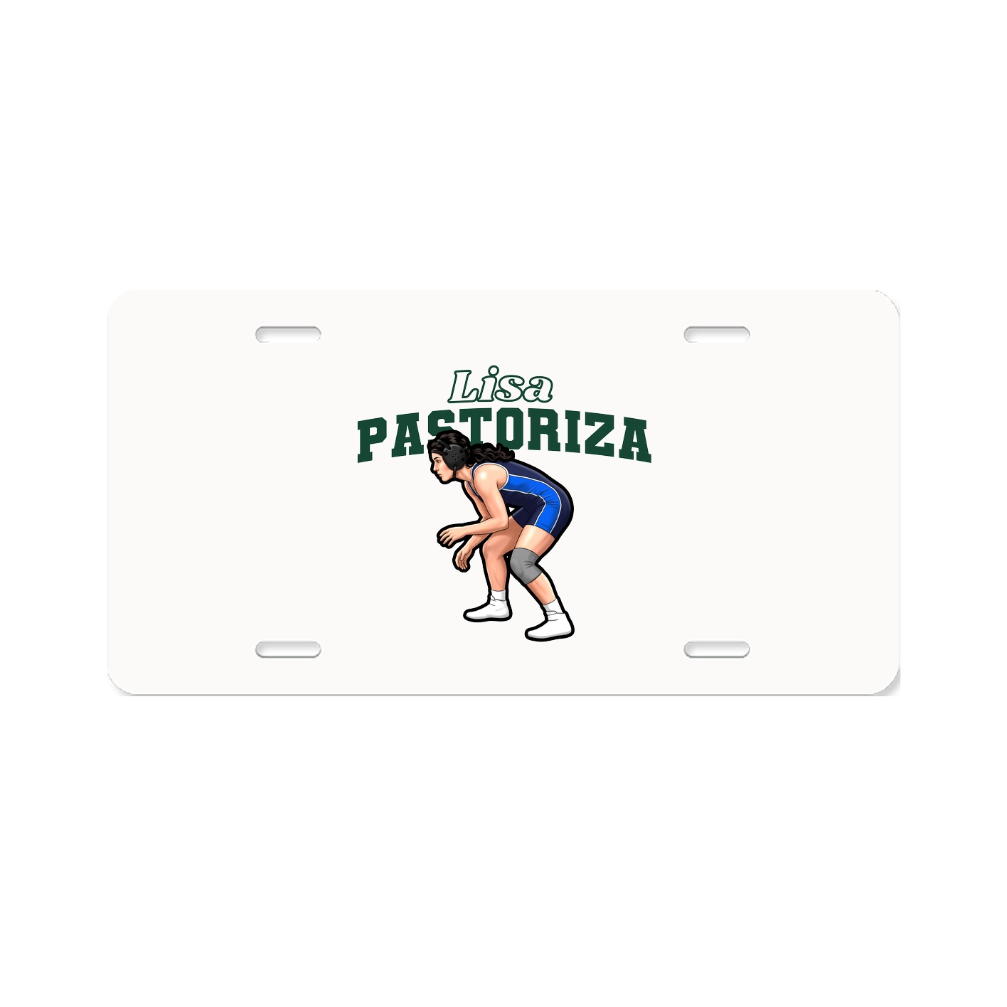 License Plate — Name Arch in Classic