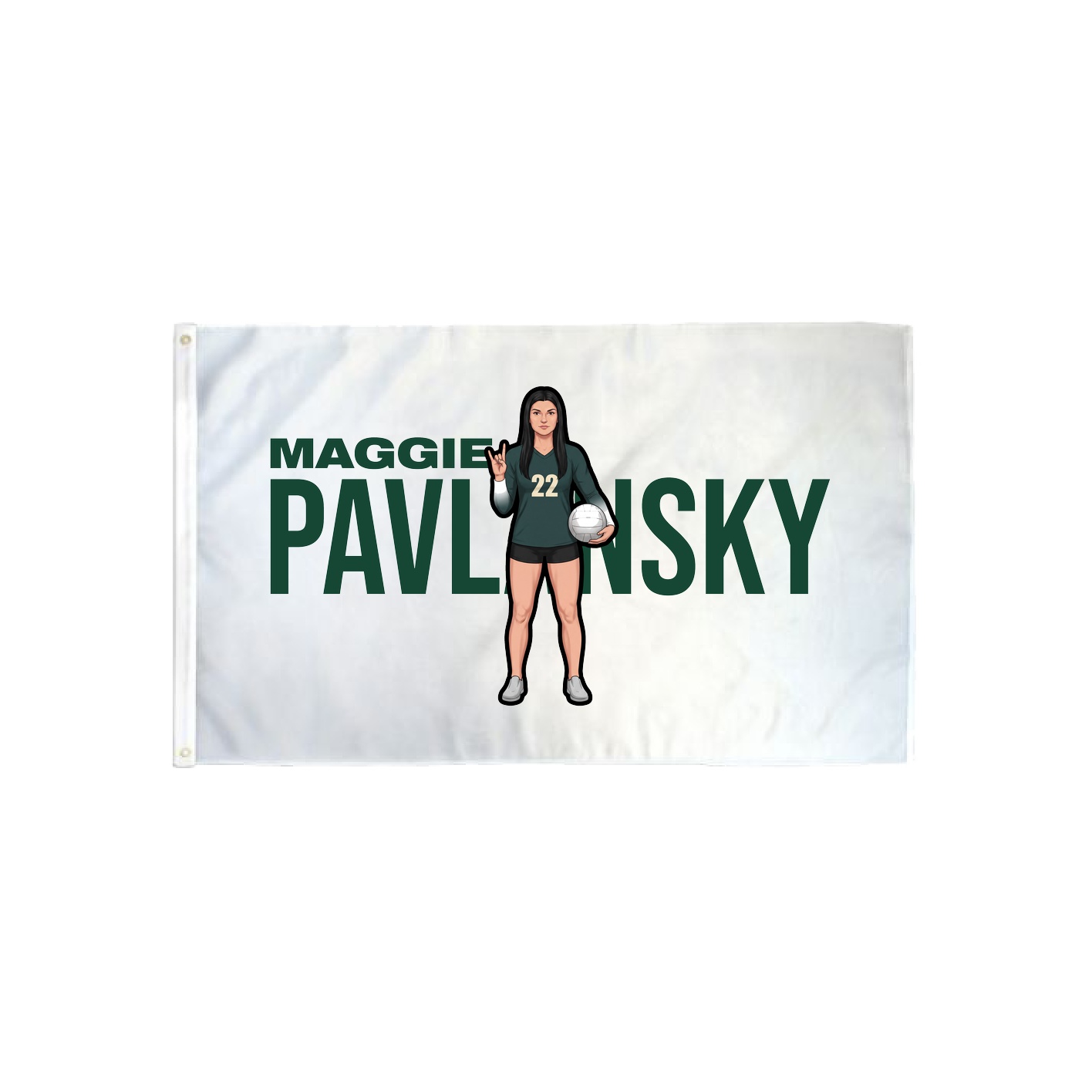 3x5 Flag — Player Name in Classic