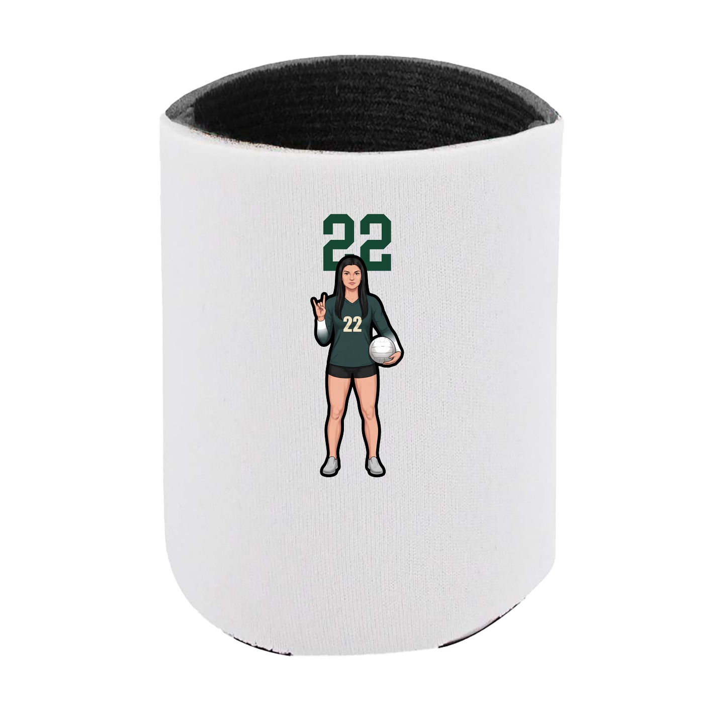 Can Holder — Number Top in White