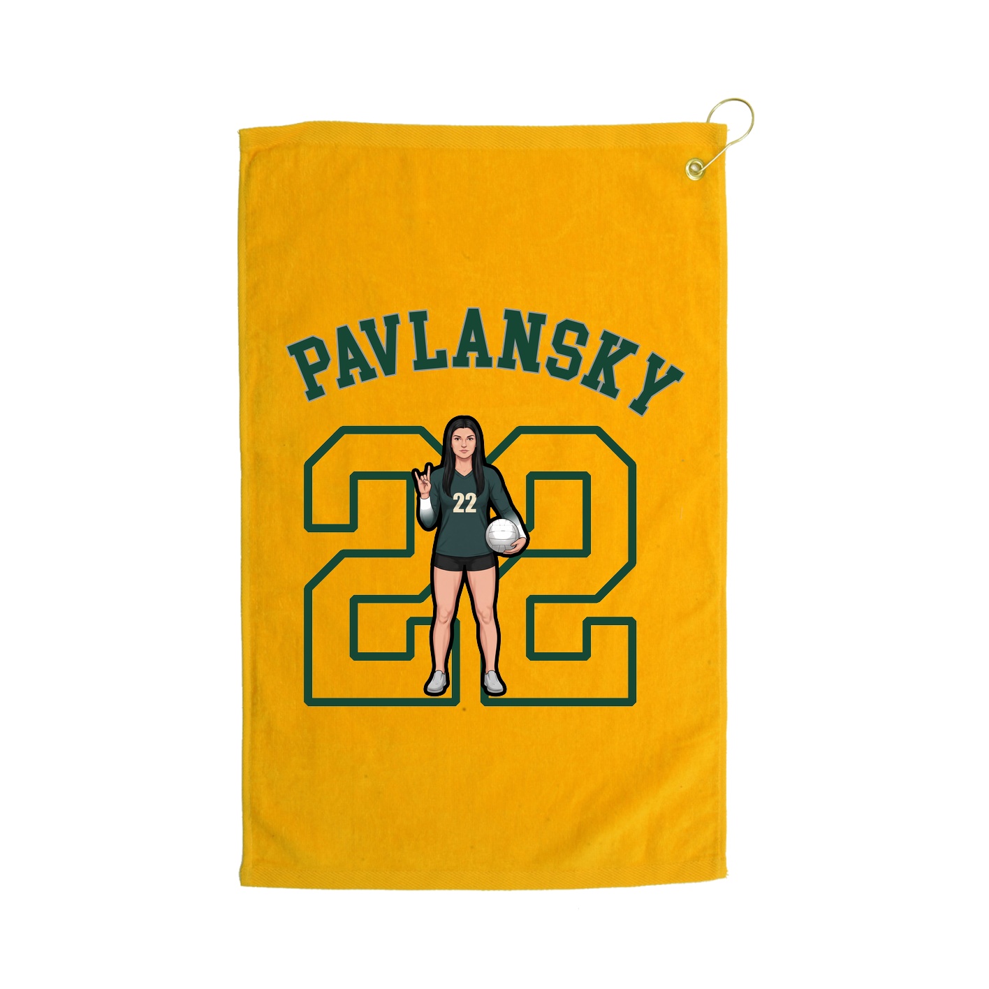 Golf Towel — Shirsey Arch in Gold
