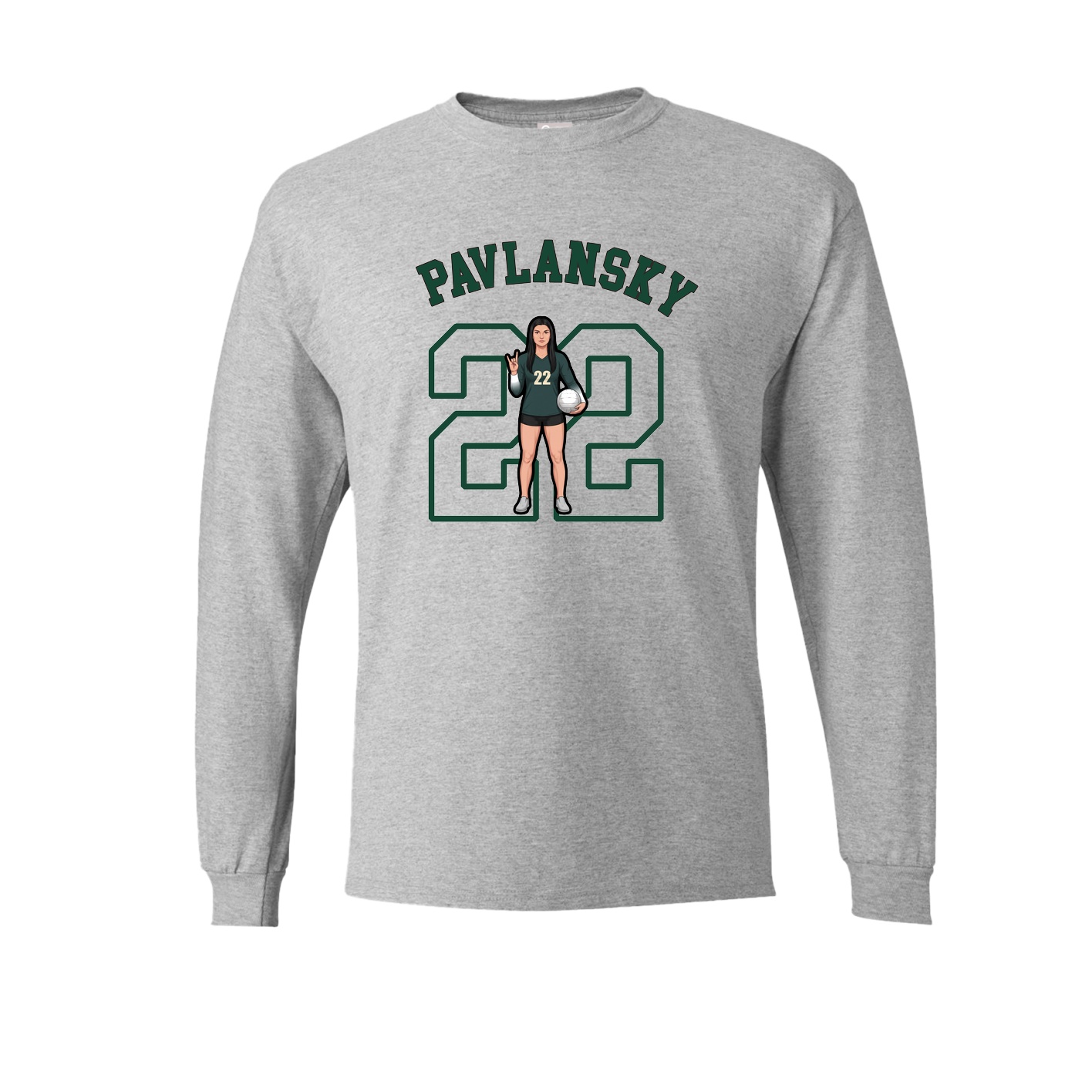 Long Sleeve Tee — Shirsey Arch in Grey
