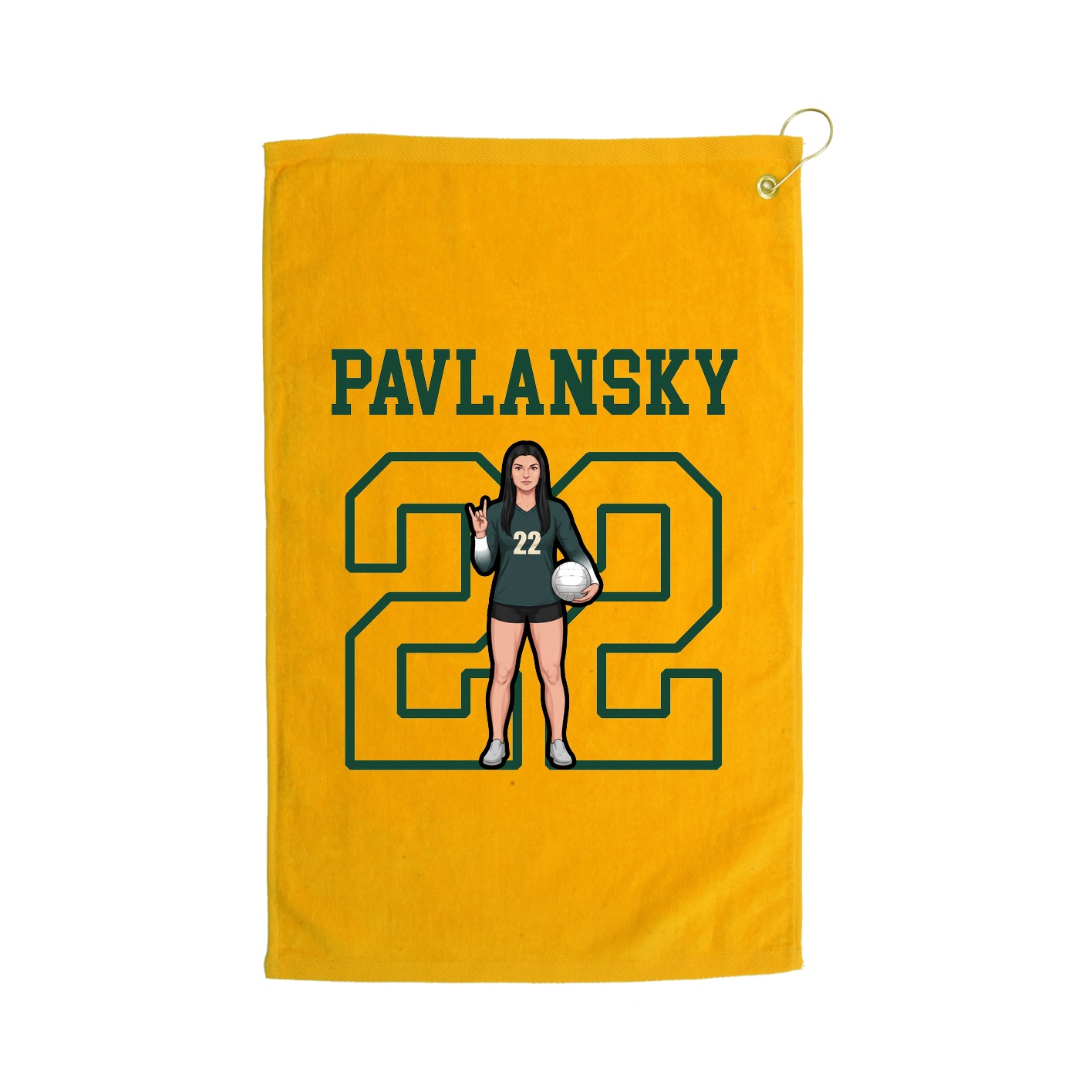 Golf Towel — Shirsey in Gold