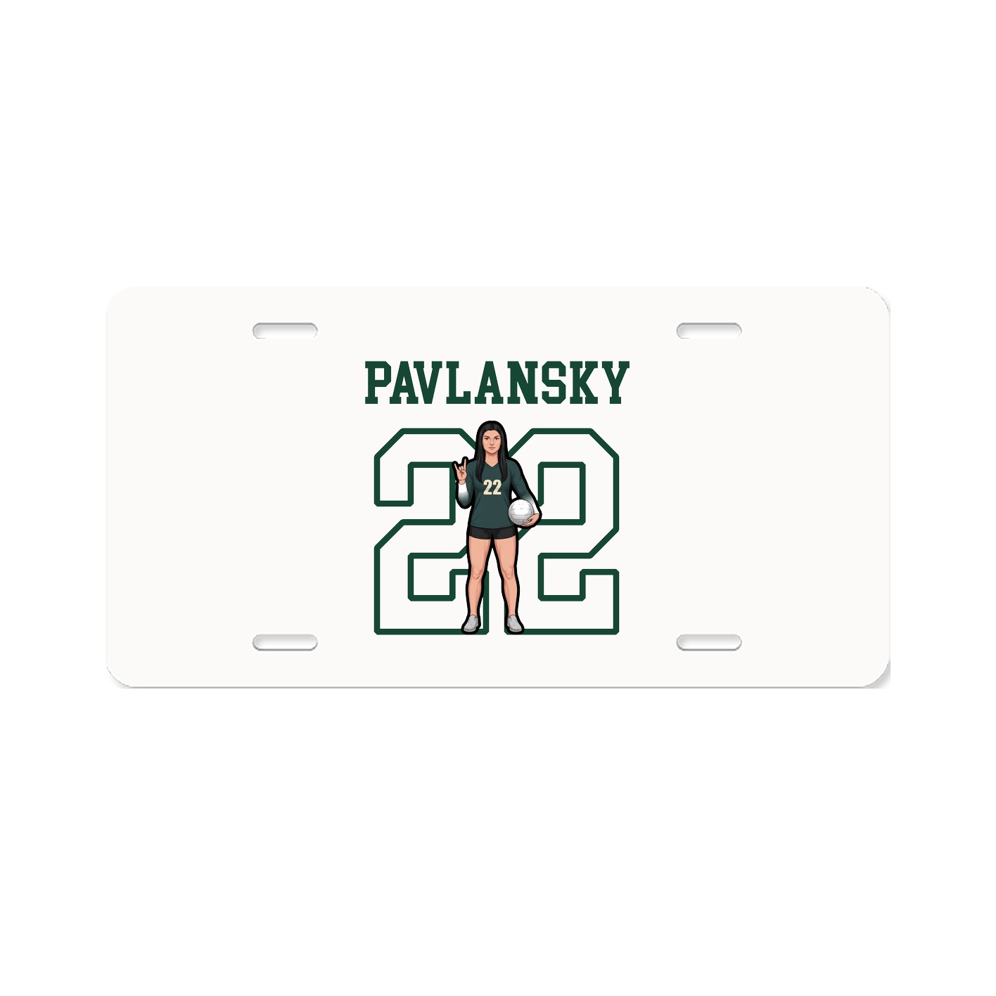 License Plate — Shirsey in Classic