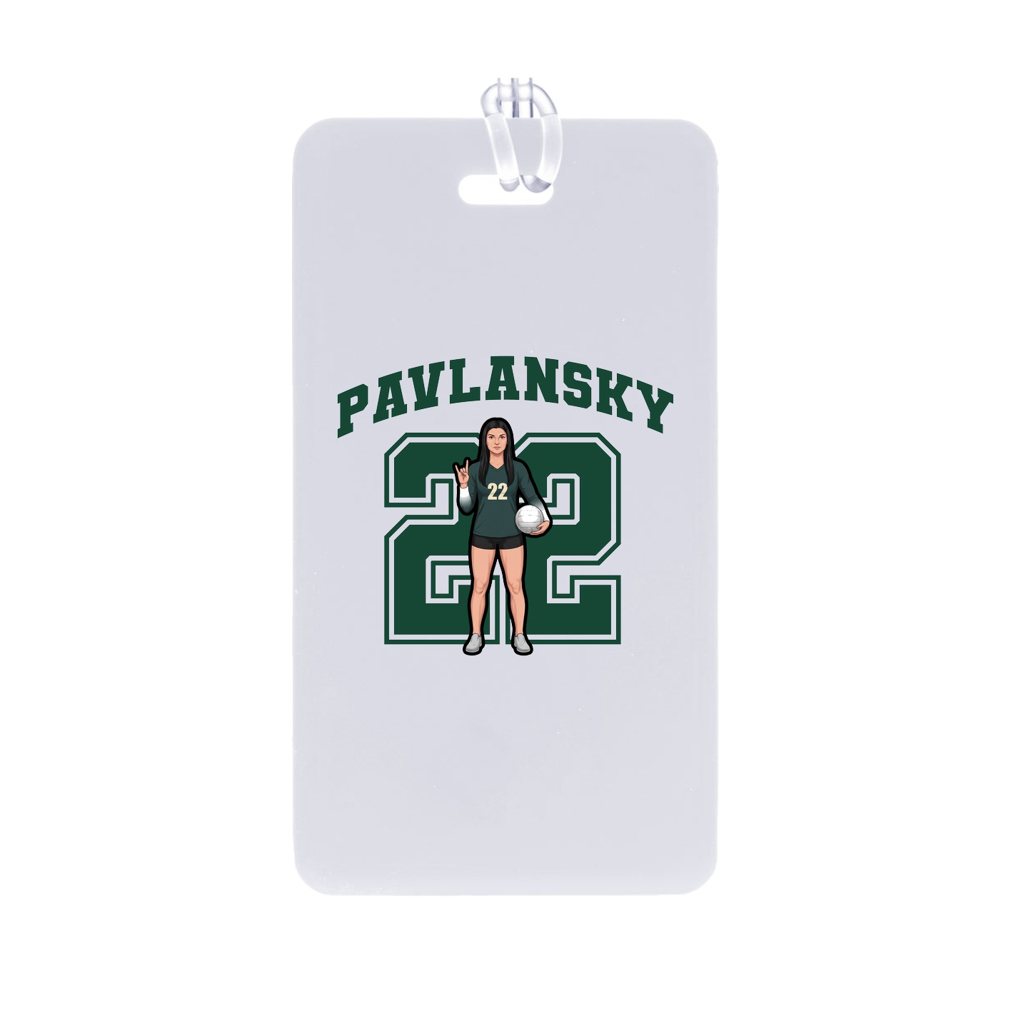 Bag Tag — Number in Classic