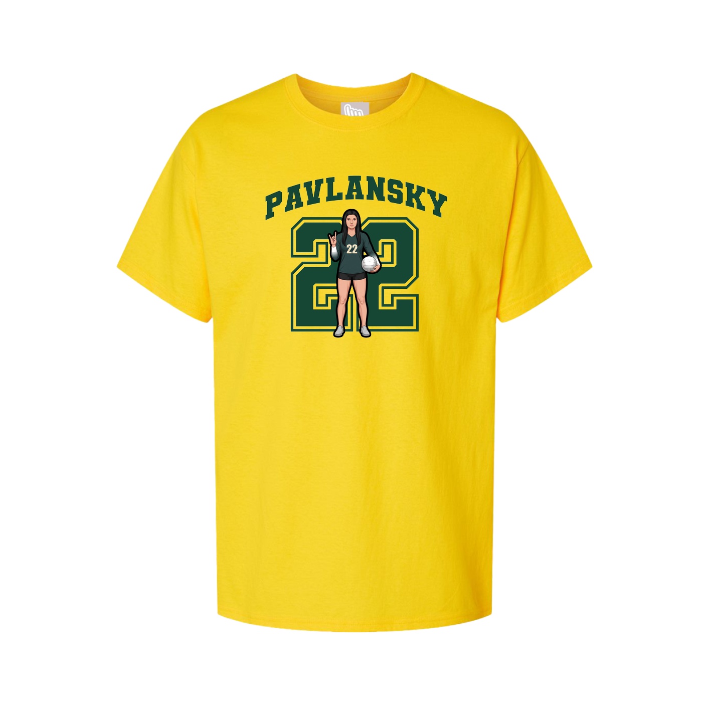 Tee — Number in Gold