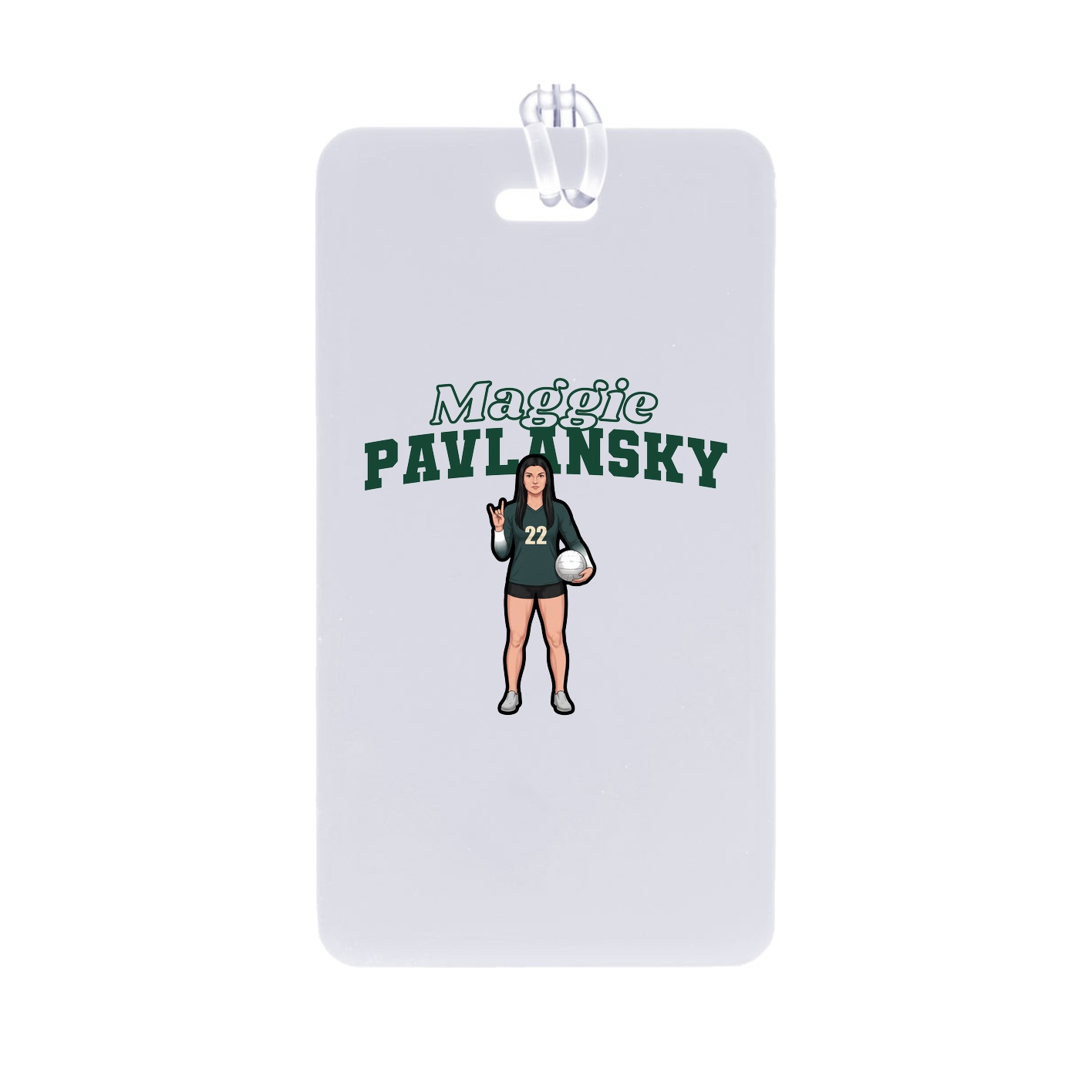 Bag Tag — Name Arch in Classic