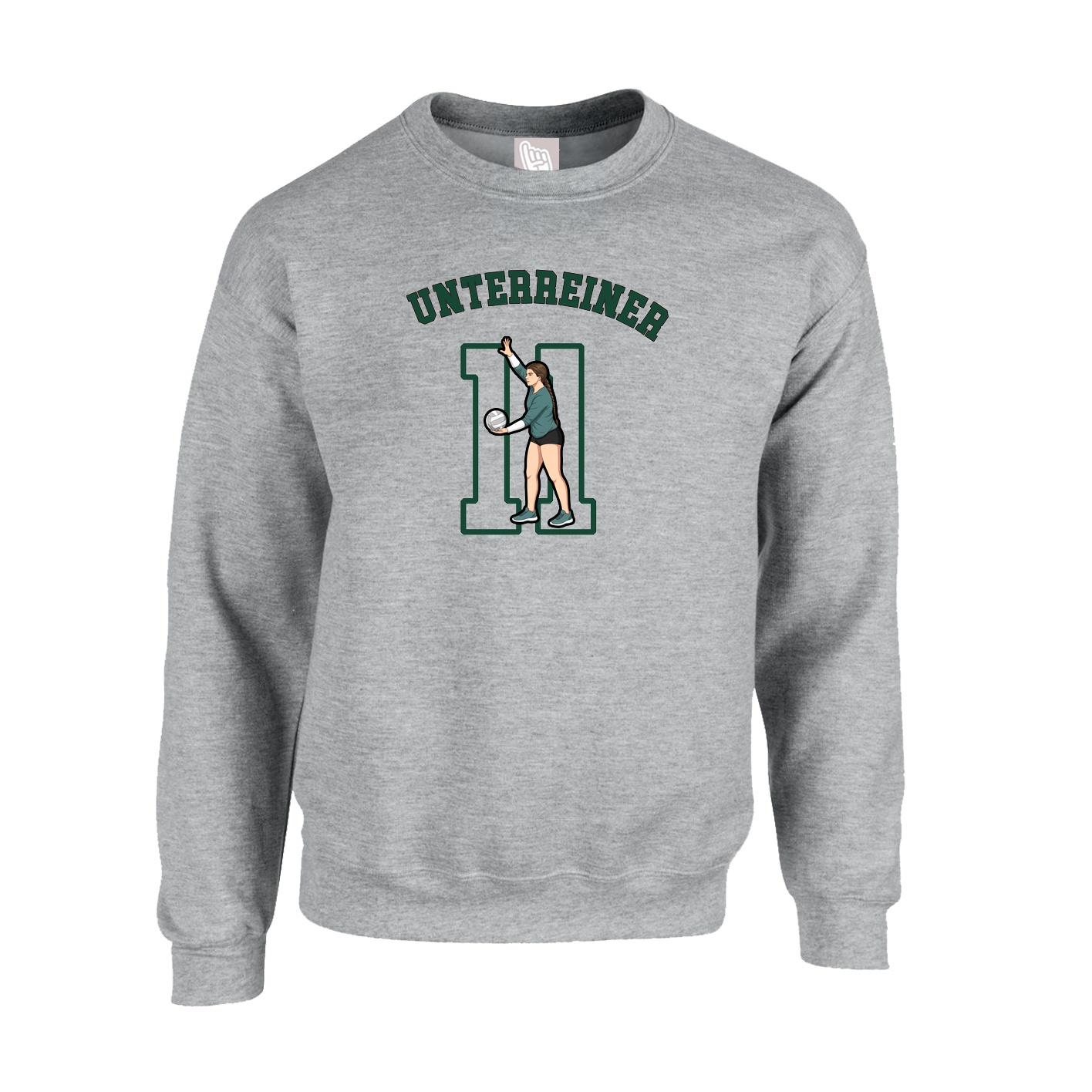 Fleece Crew — Shirsey Arch in Grey