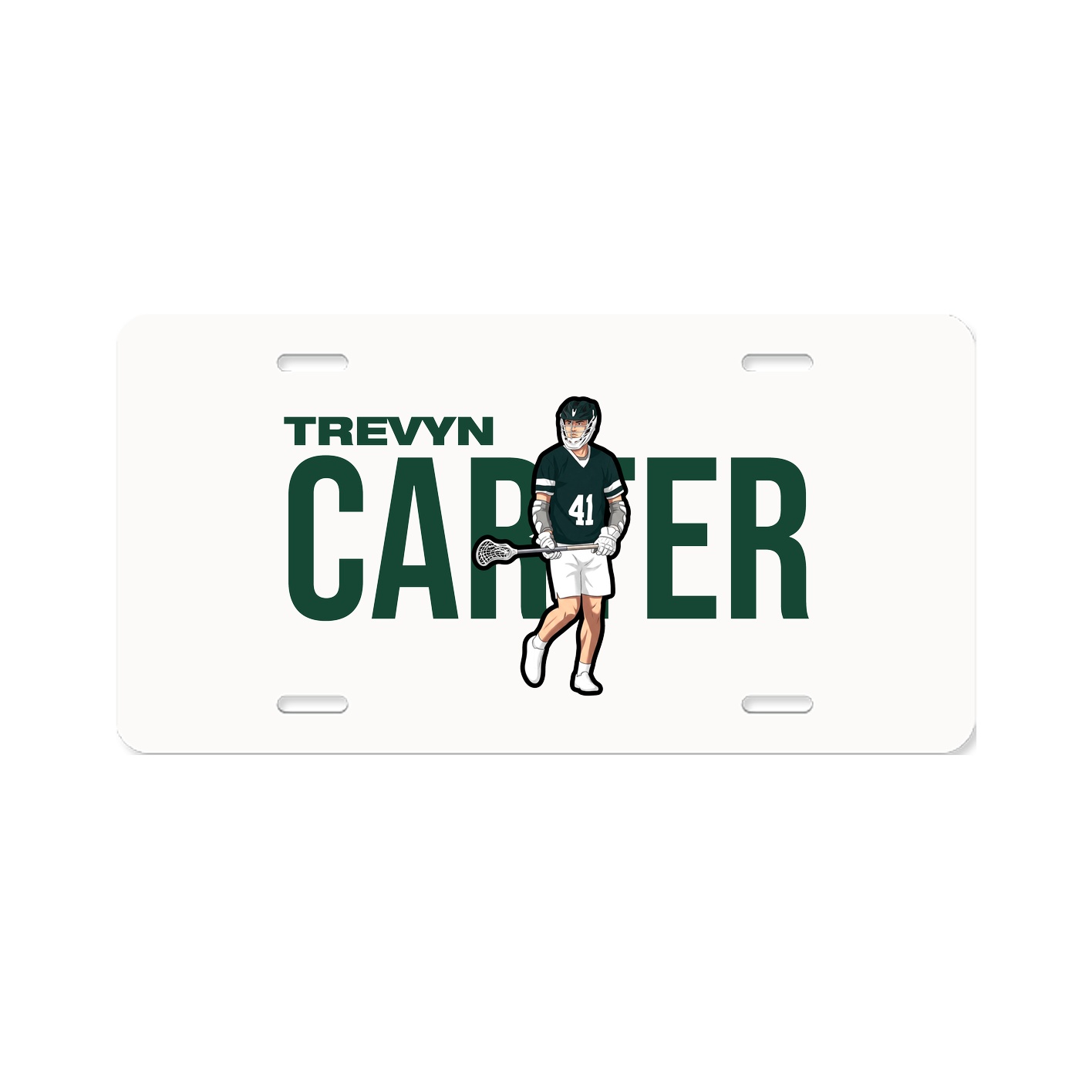License Plate — Player Name in Classic