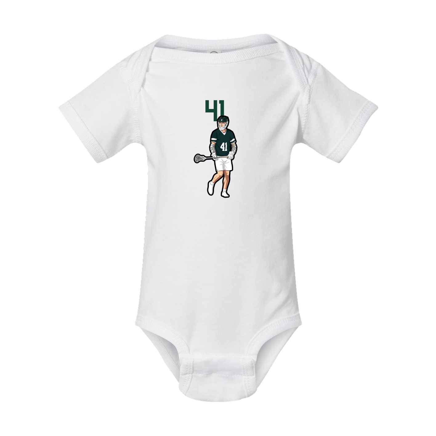 Baby Onesie — Number Top in White