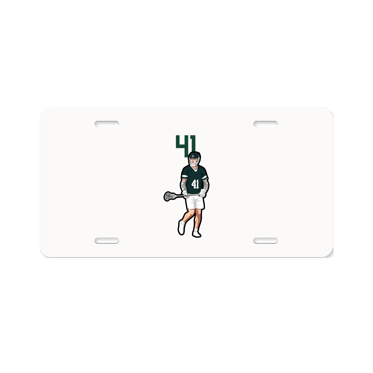 License Plate — Number Top in Classic