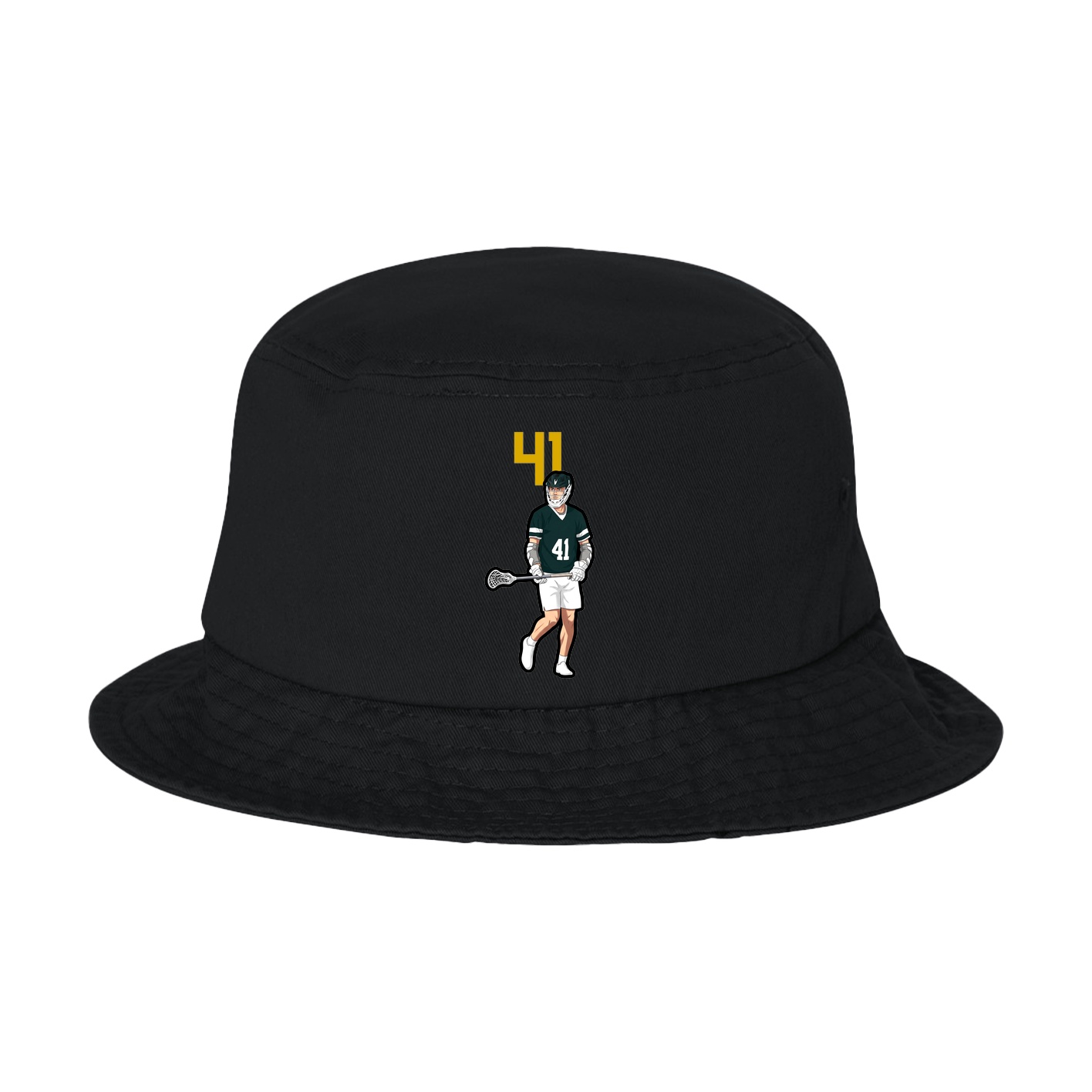 Bucket Cap — Number Top in Black