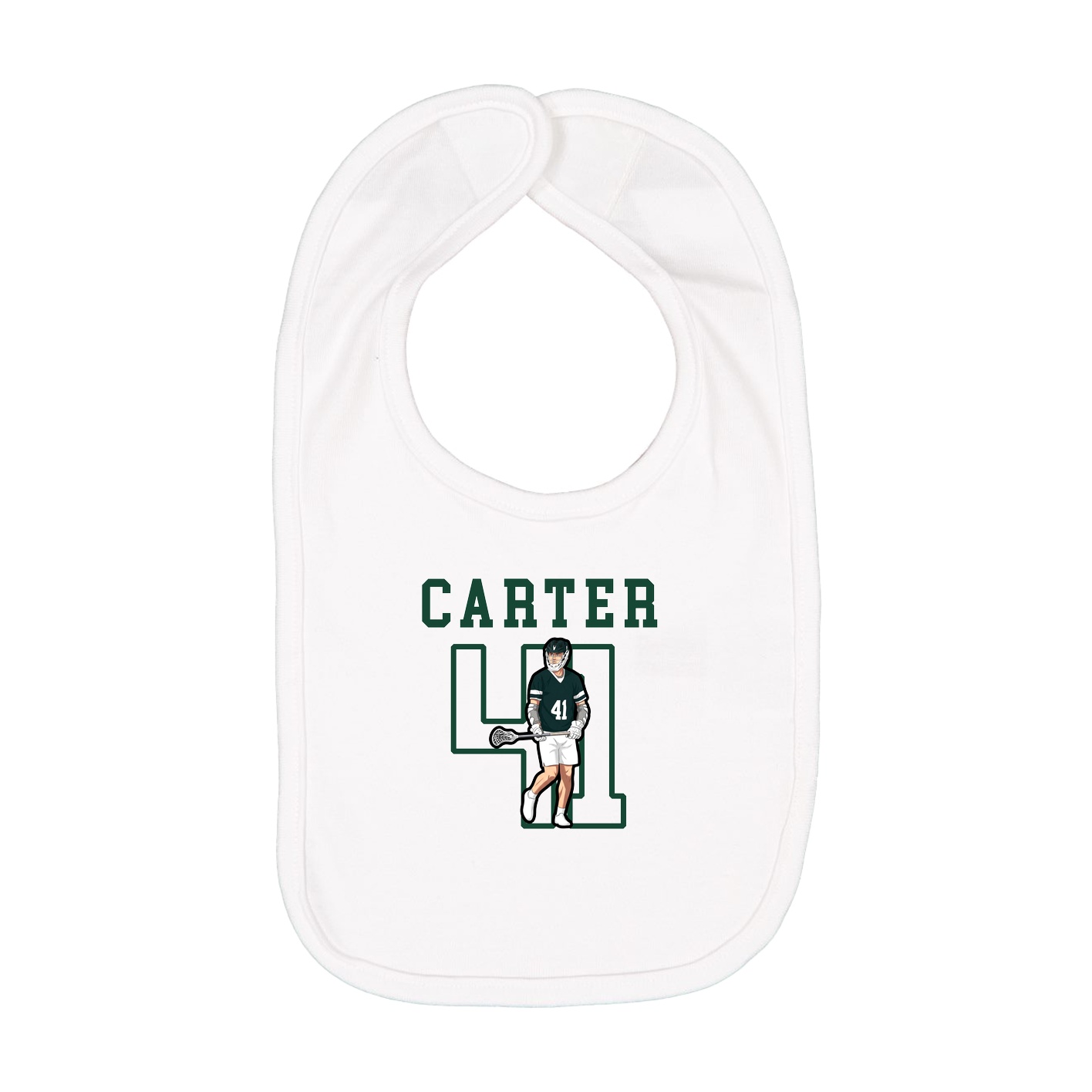 Infant Bib — Shirsey in White