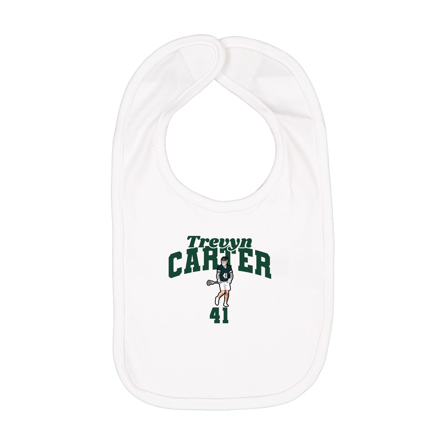 Infant Bib — Signature Arch in White