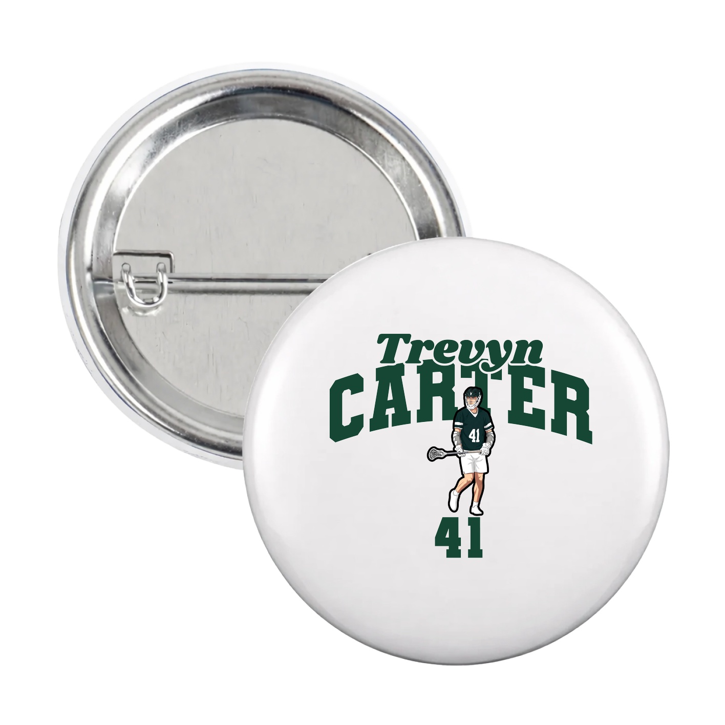 Game Day Button — Signature Arch in White