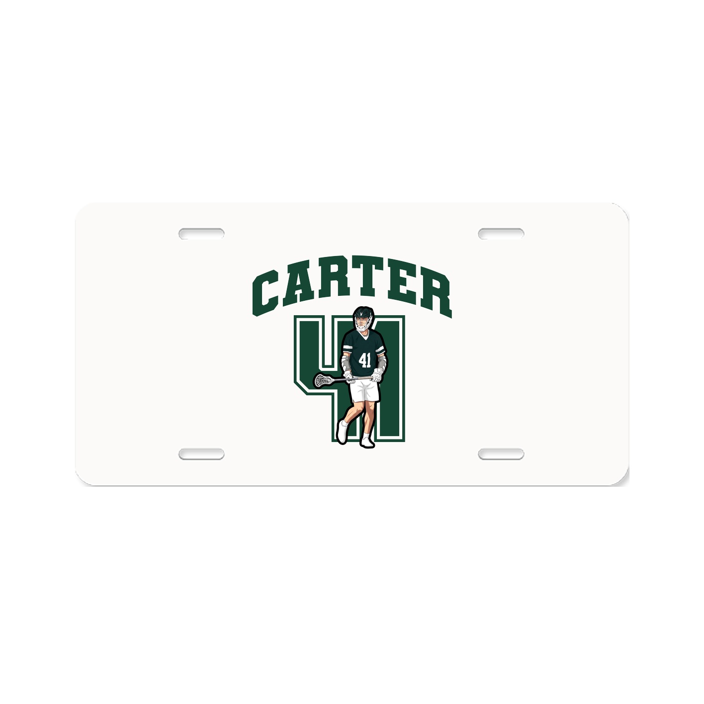 License Plate — Number in Classic
