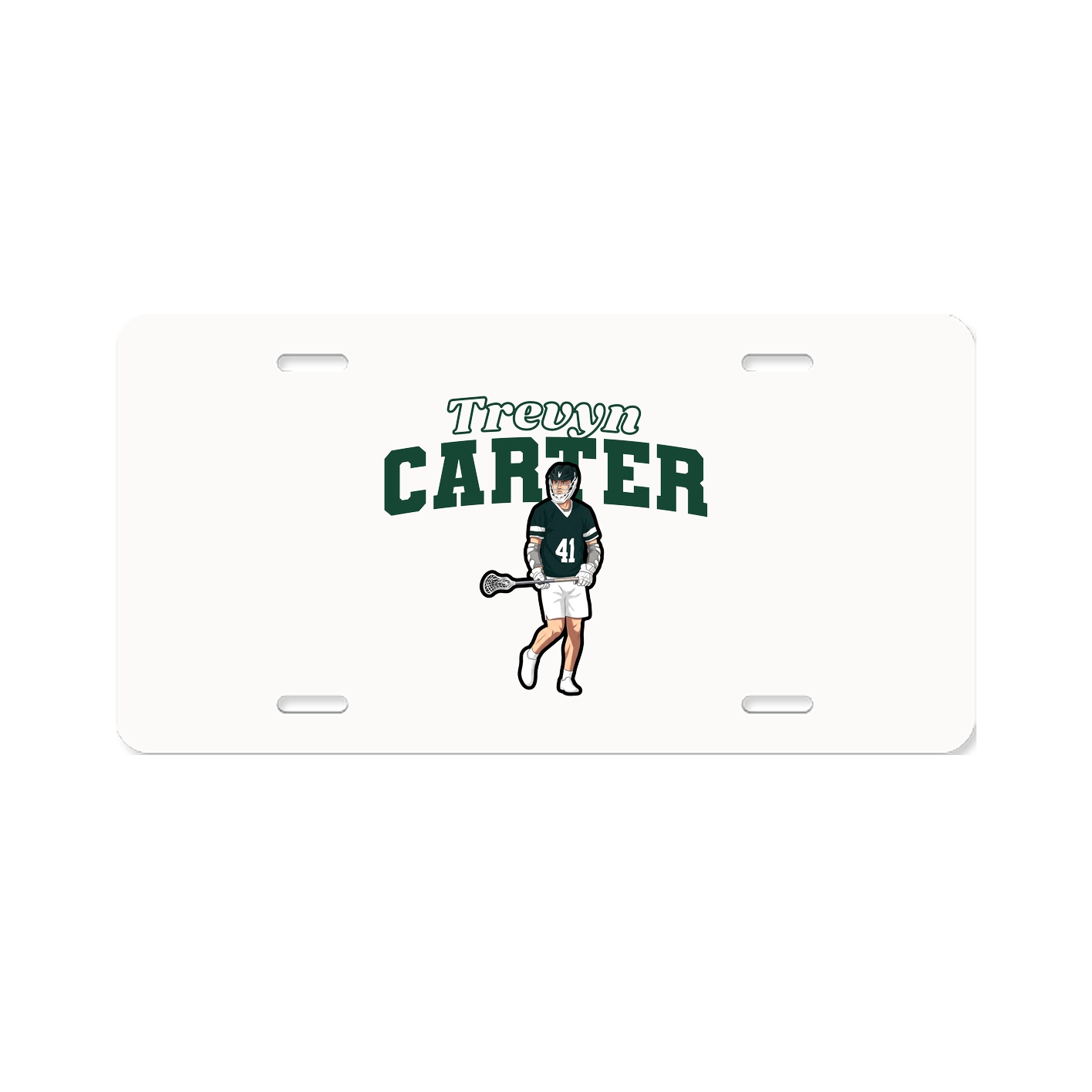 License Plate — Name Arch in Classic